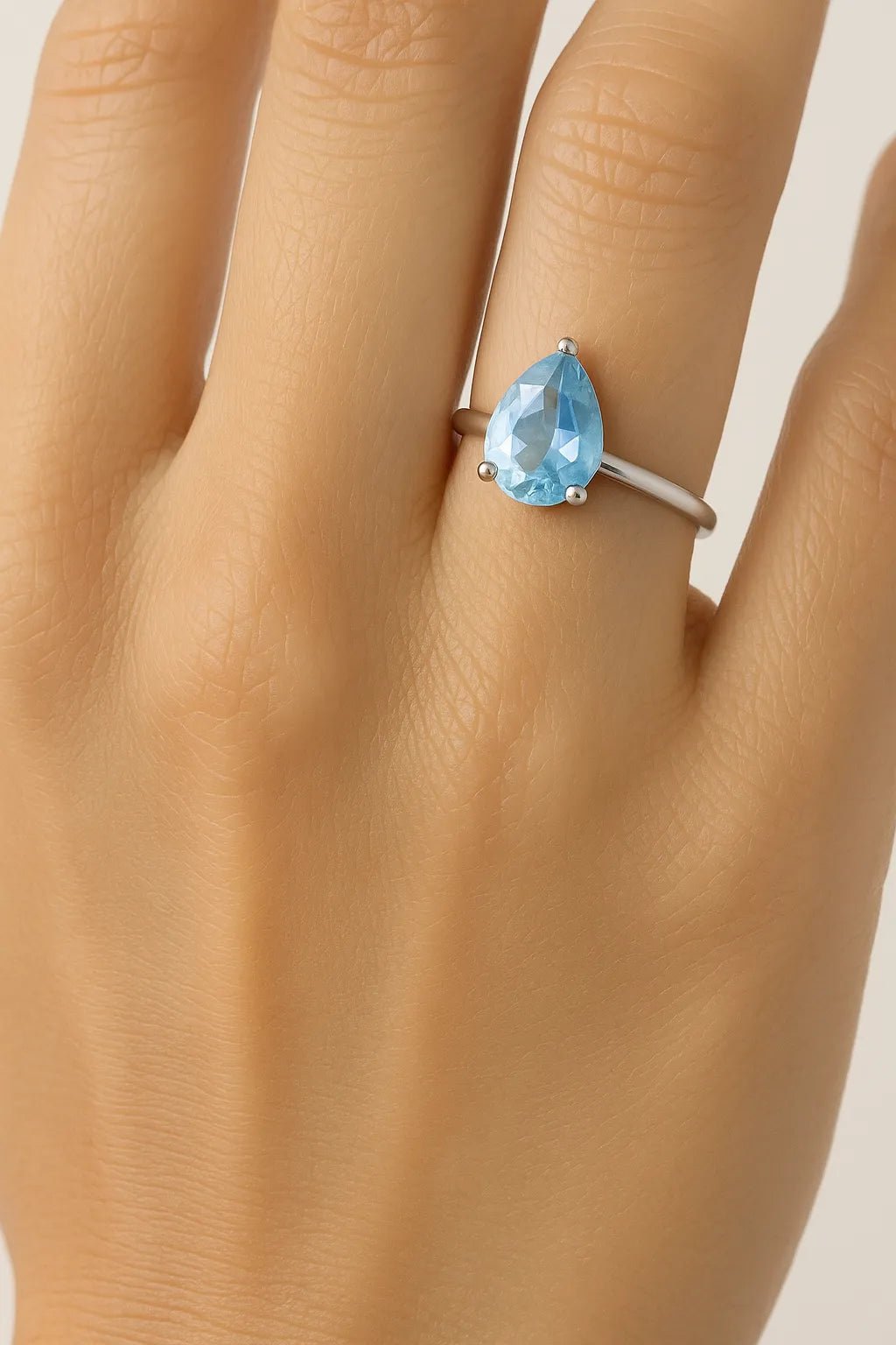 Danty Teardrop Topaz Adjustable Ring - Iane Jewelry