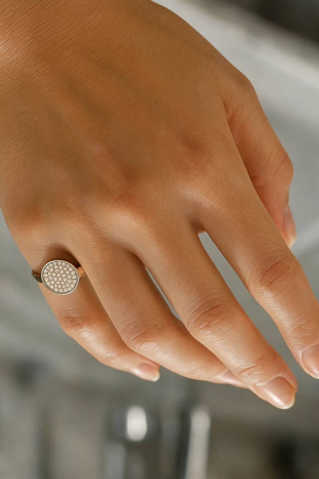 Luminous Spark Sterling Silver Ring
