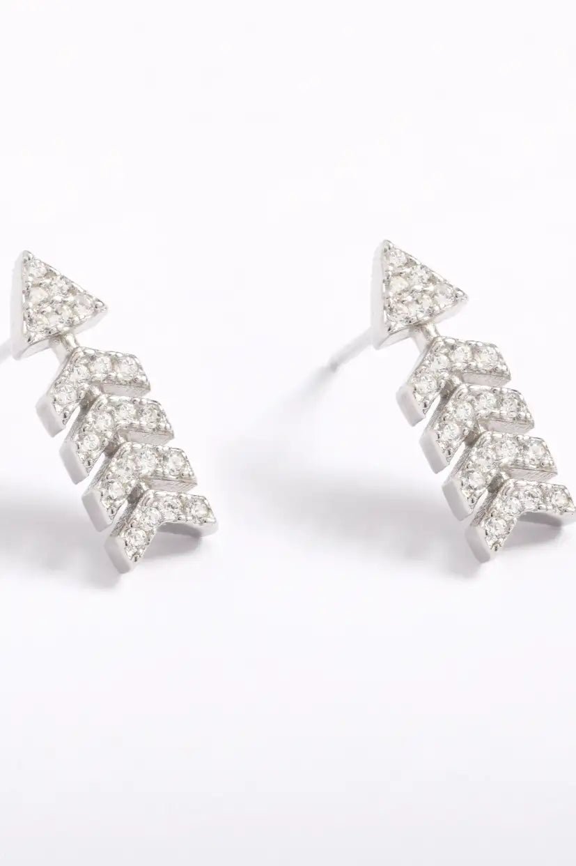 Arrow Point Stud Earrings - Iane Jewelry