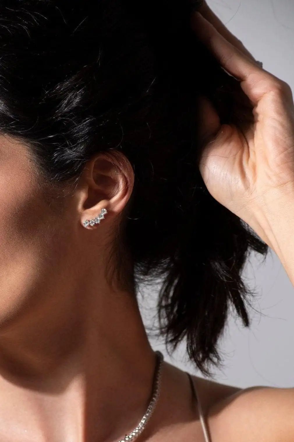 Celestial Zirconia Ear Climbers - Iane Jewelry