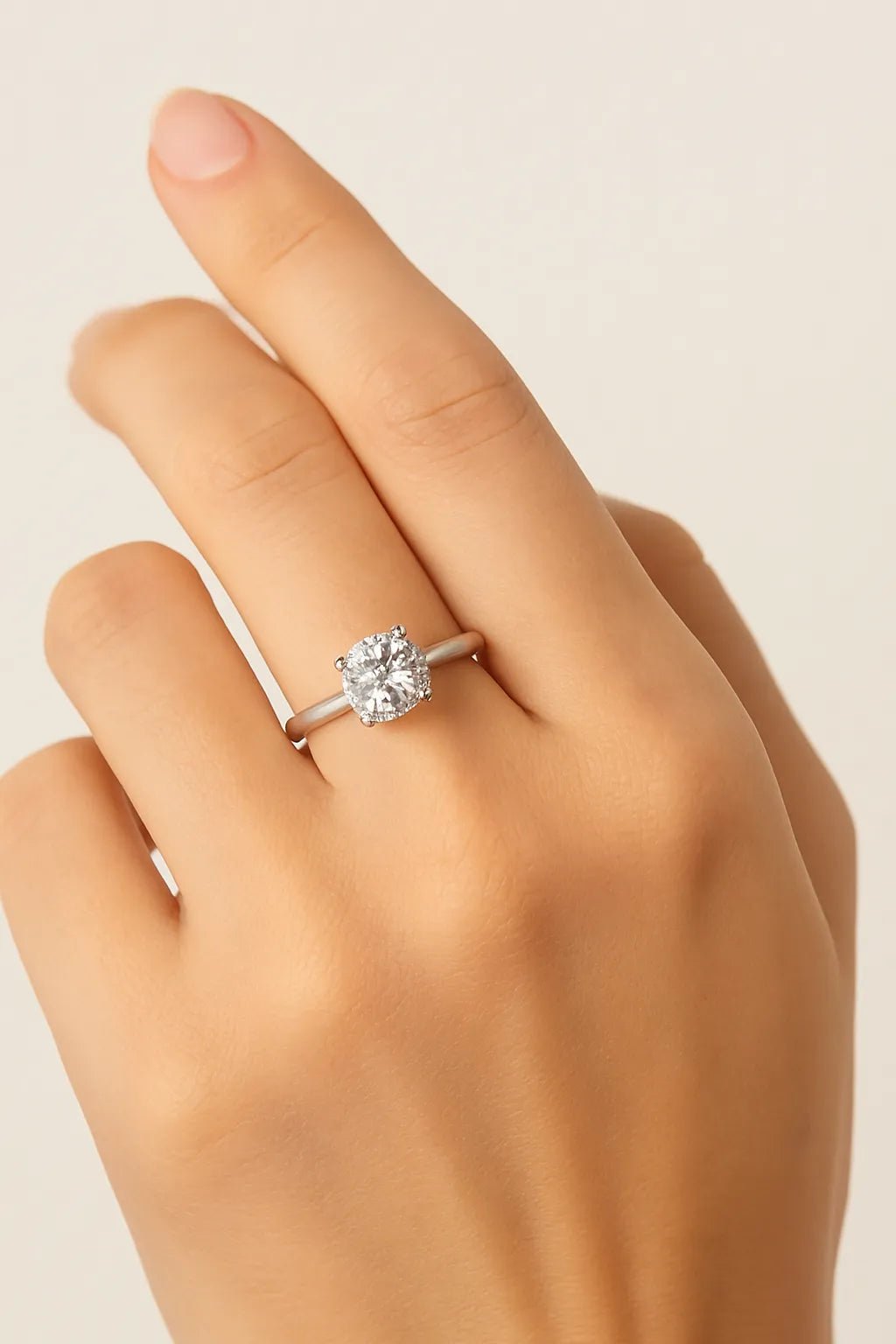 Classic Solitaire Zirconia Ring - Iane Jewelry