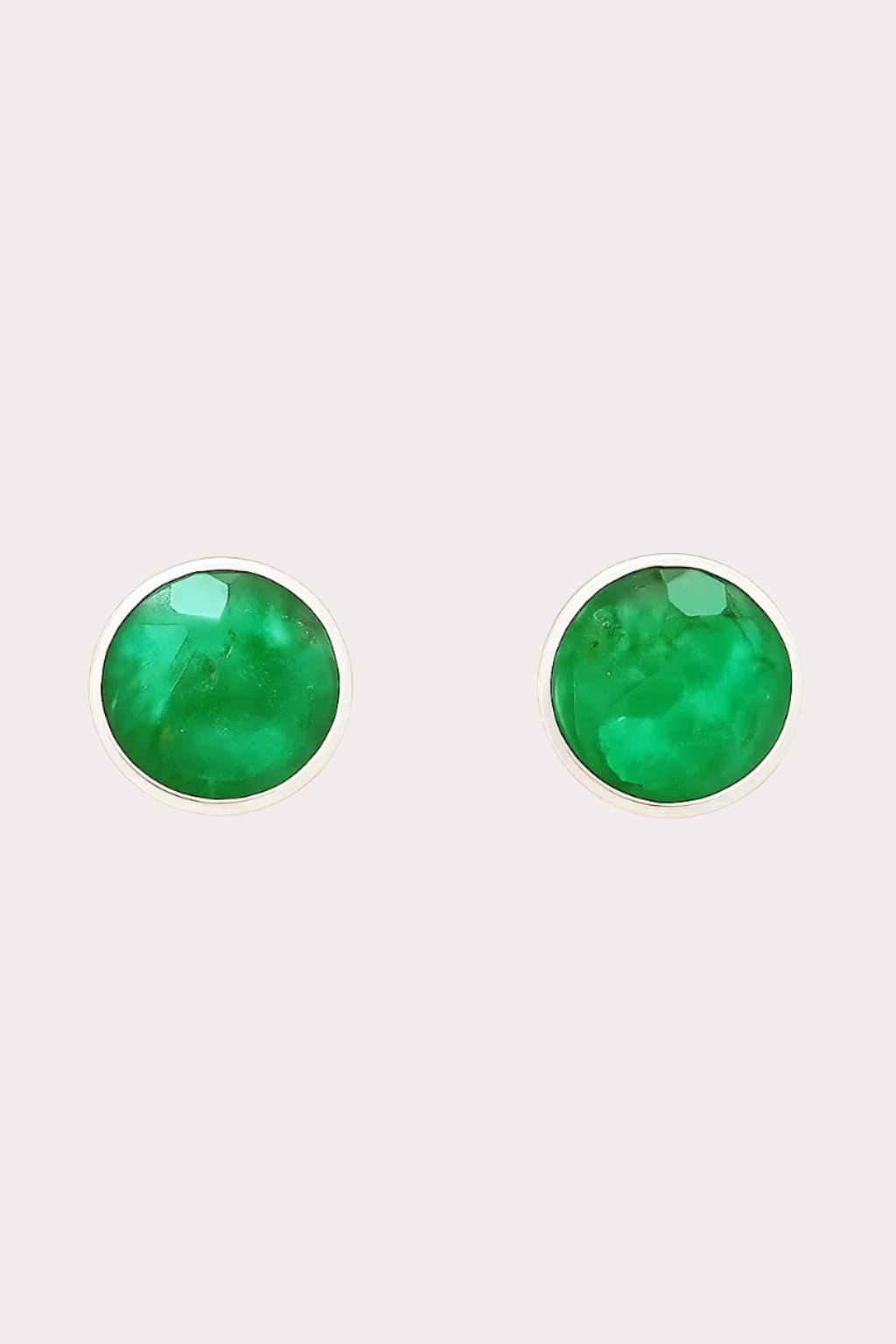 Double Clip, Peridot Oval & Emerald Halo Earrings Set - Iane Jewelry