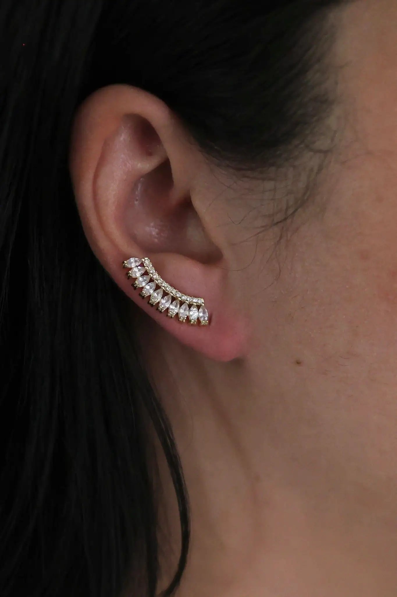 Glow Gold Ear Climbers - Iane Jewelry