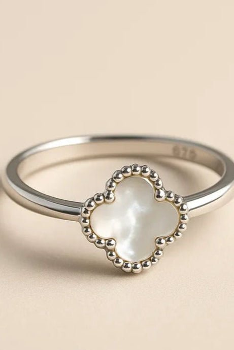 Mother of Pearl Clover Ring - Iane Jewelry