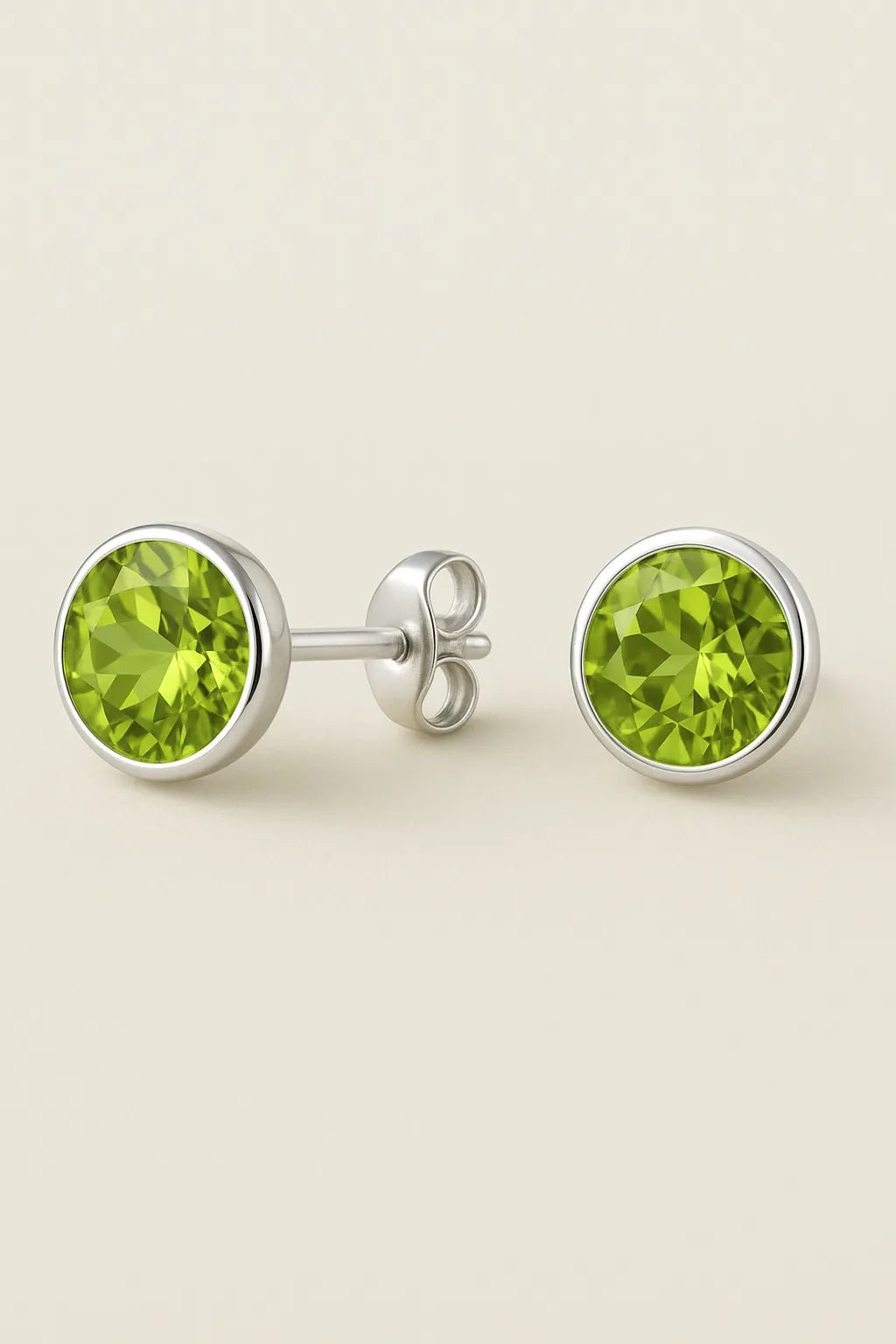 Petite Peridot Stud Earrings - Iane Jewelry