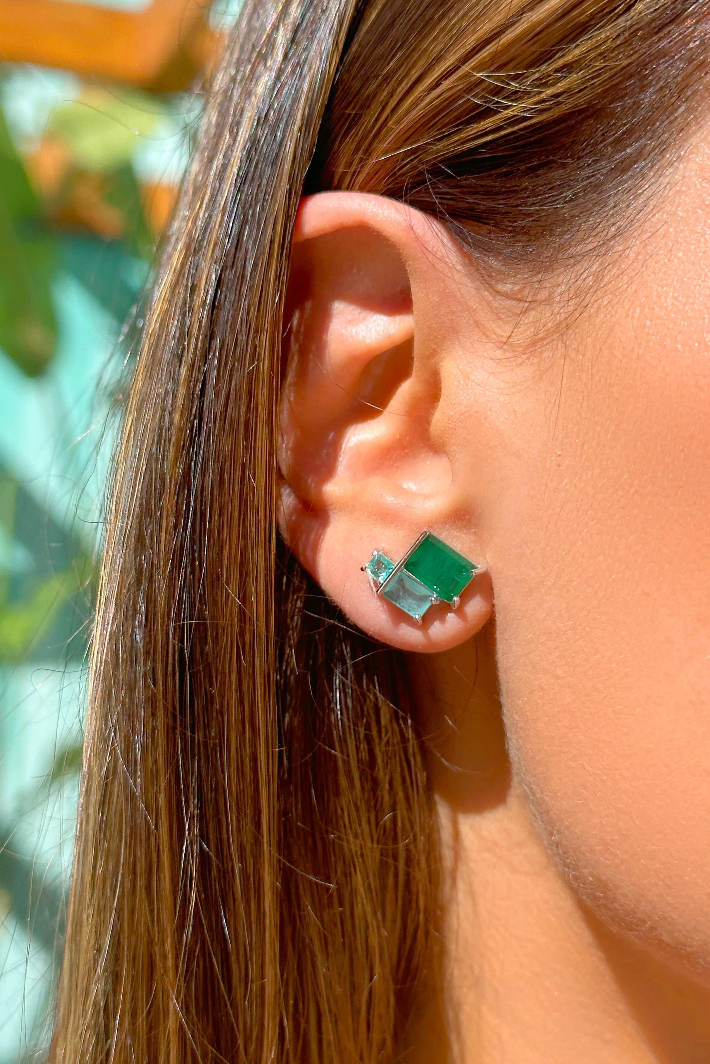 Shades of Green Earrings - Iane Jewelry