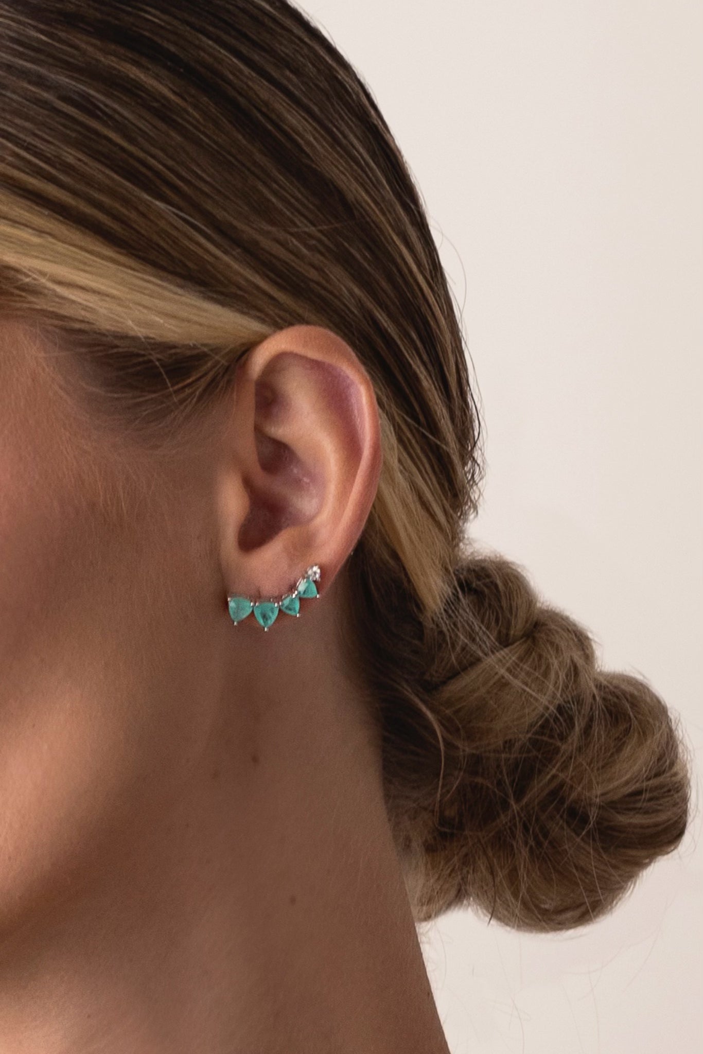Ocean Triangle Ear Climbers