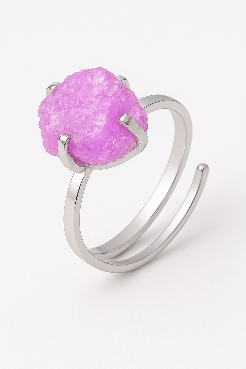 Raw Amethyst Adjustable Ring - Iane Jewelry