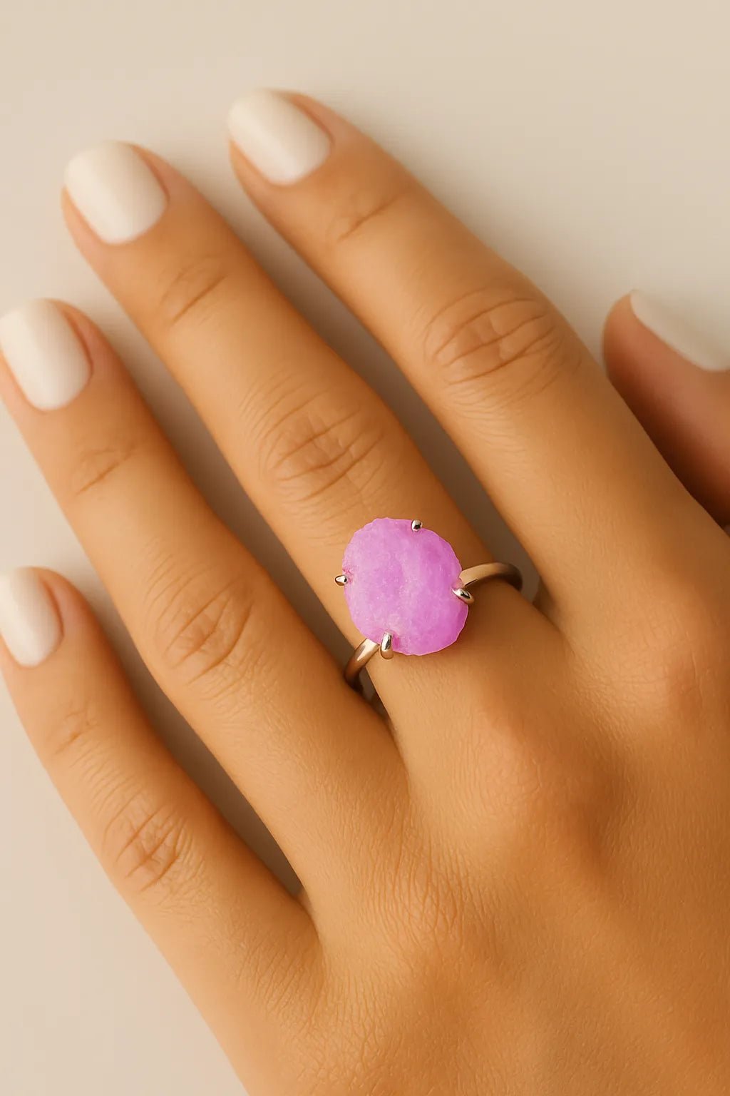 Raw Amethyst Adjustable Ring - Iane Jewelry