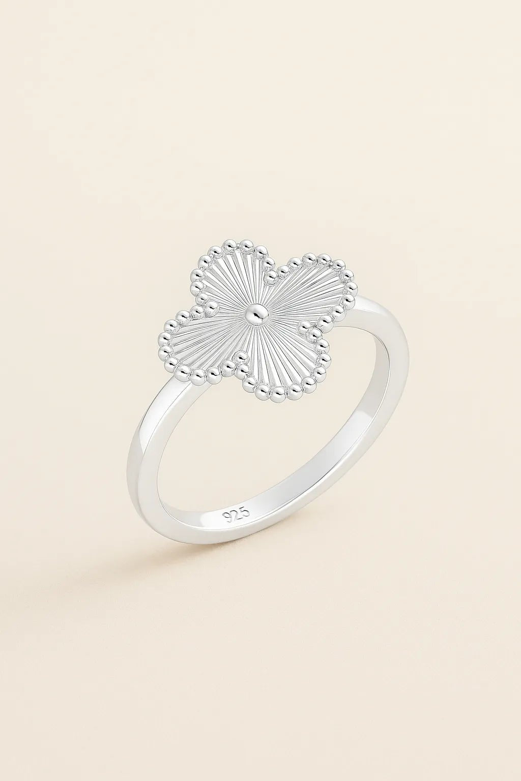 Silver Clover Ring - Iane Jewelry