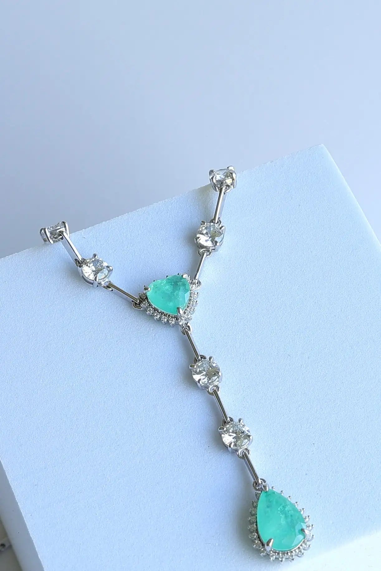 Silver Turquoise Daisy Necklace - Iane Jewelry