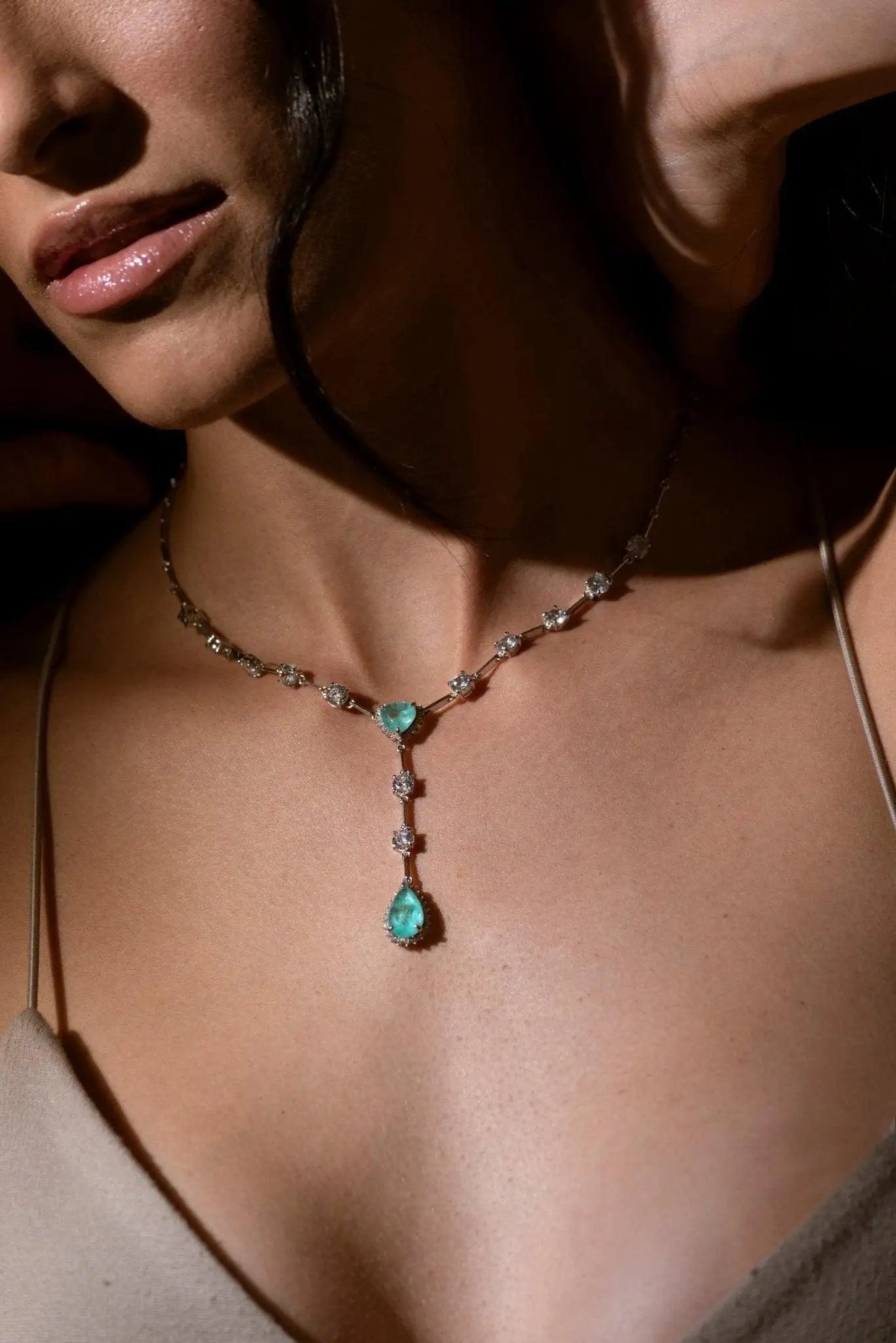 Silver Turquoise Daisy Necklace - Iane Jewelry