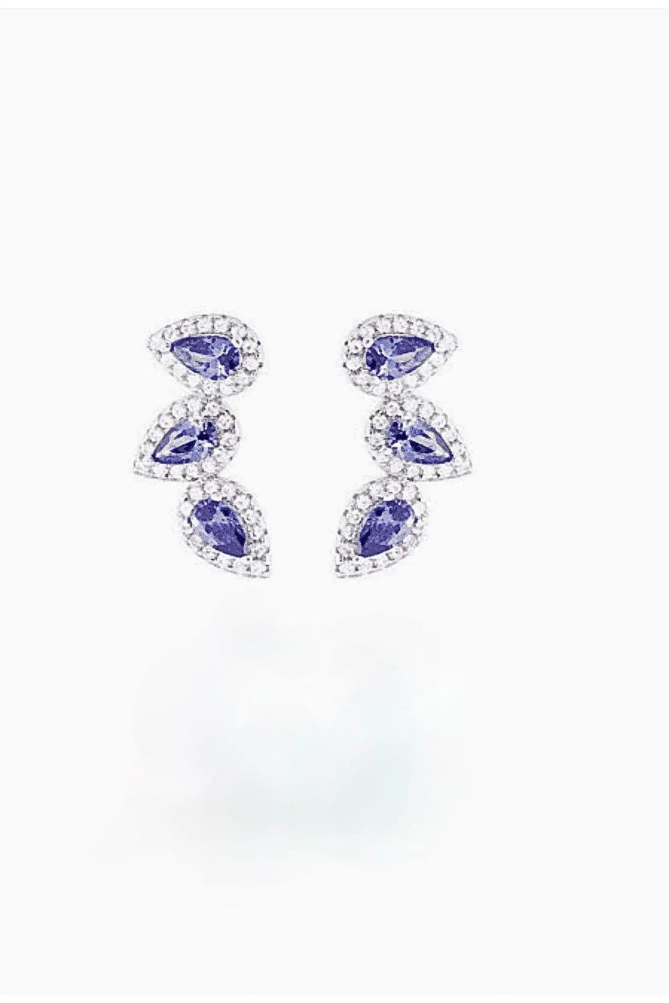 Tanzanite Floral Elegance Ear Climbers - Iane Jewelry