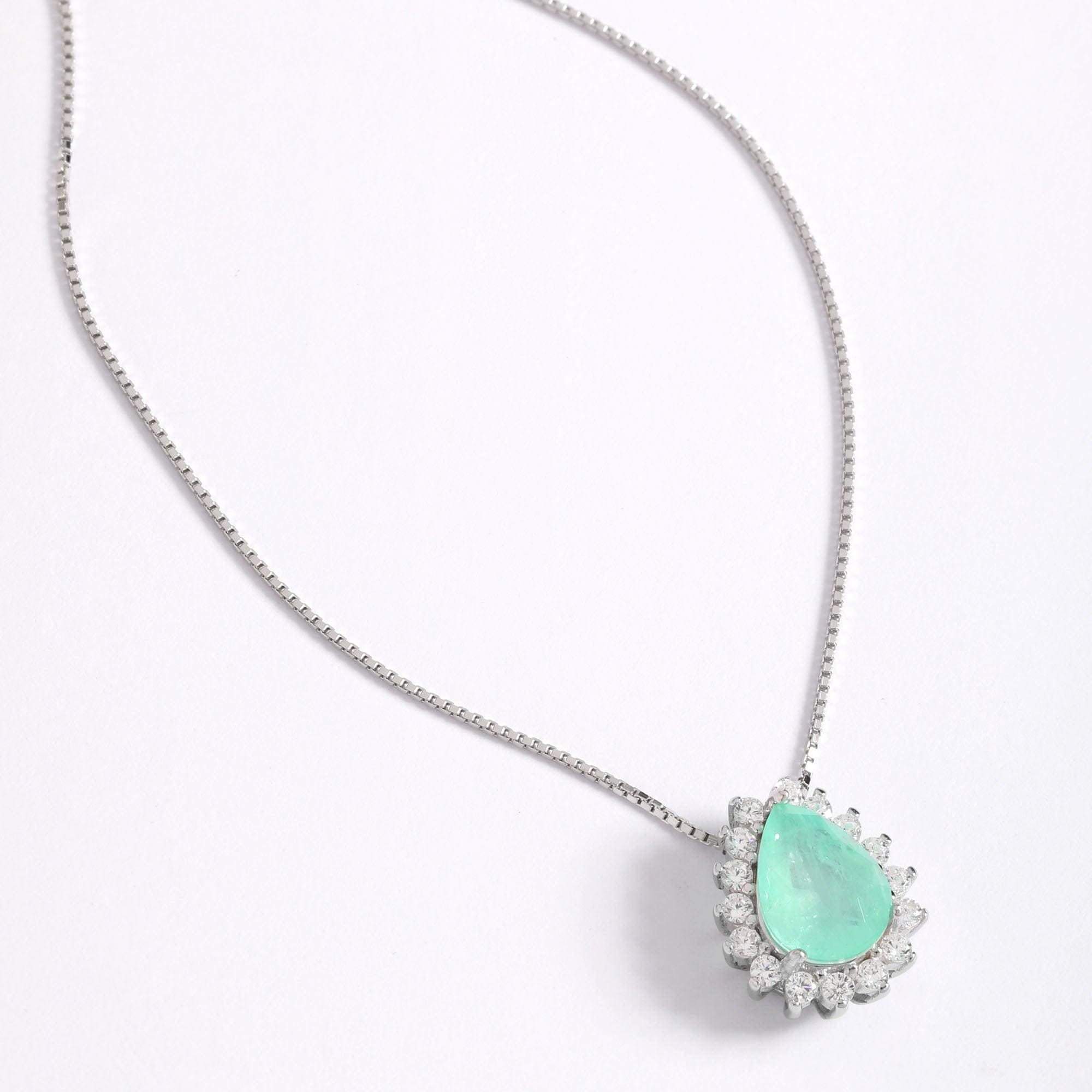 Teardrop store stone necklace