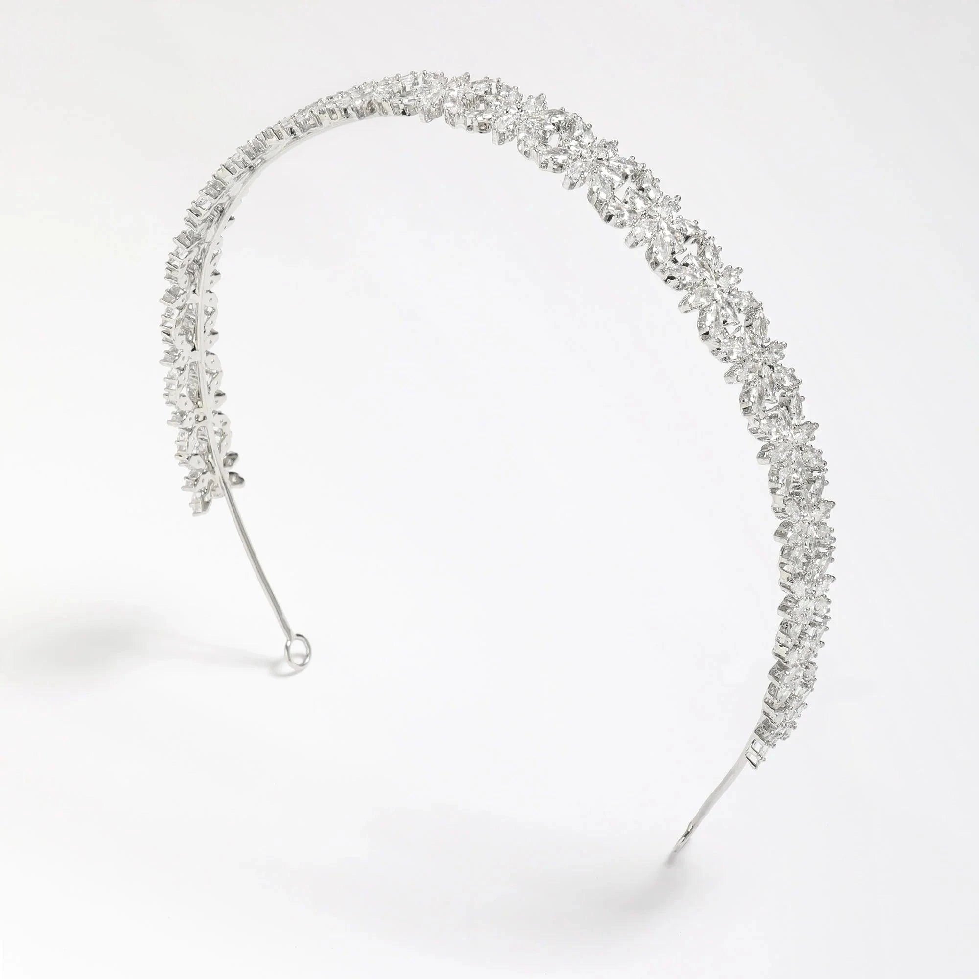 Classic pearl-studded tiara for weddings or special events