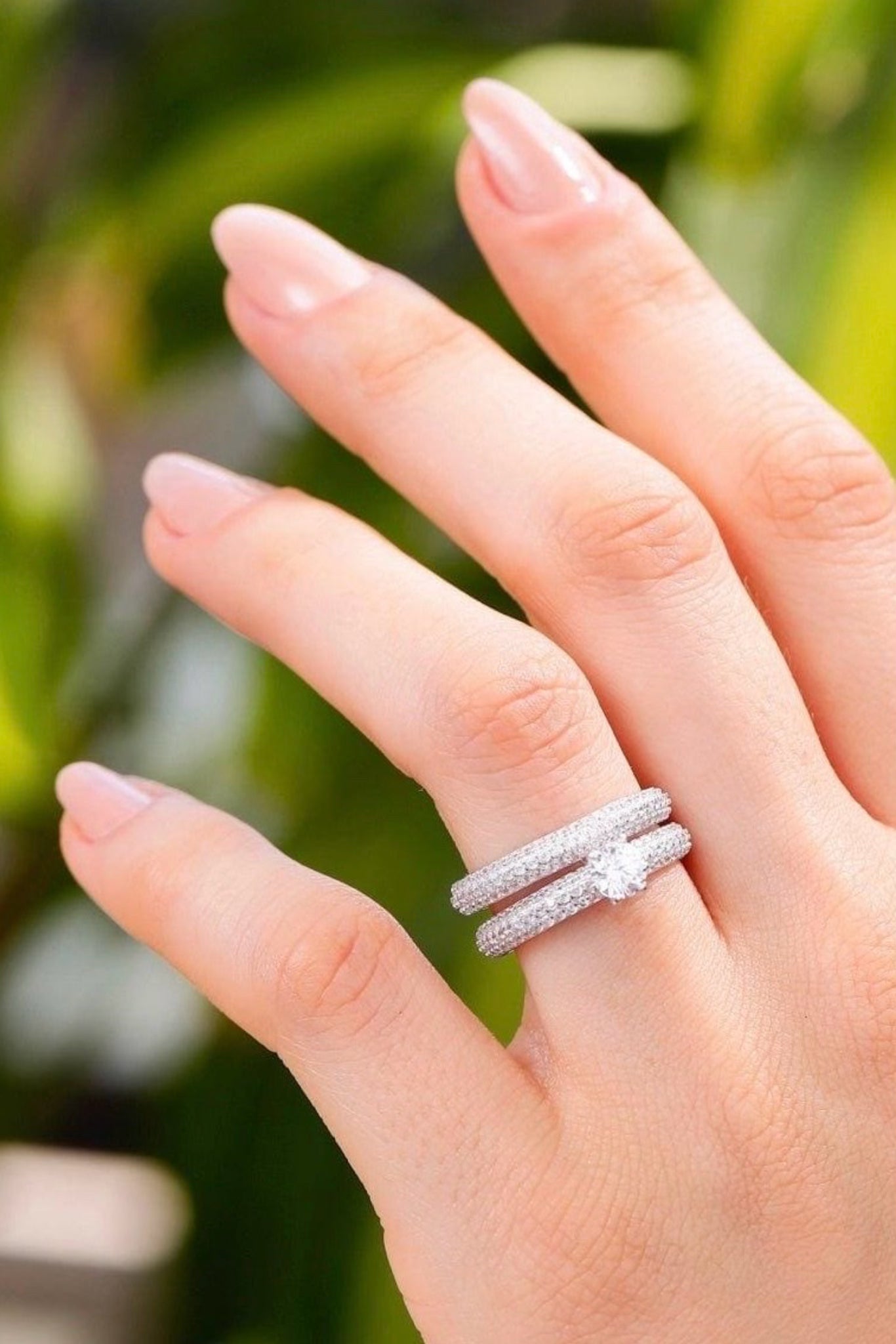 Duo Pair Zirconia Ring - Iane Jewelry