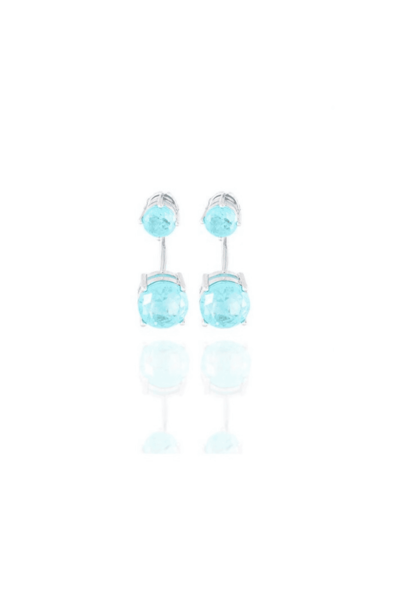 Turquoise Halo Ear Jacket Earrings - Iane Jewelry