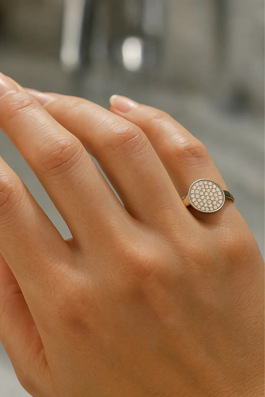 Luminous Spark Sterling Silver Ring