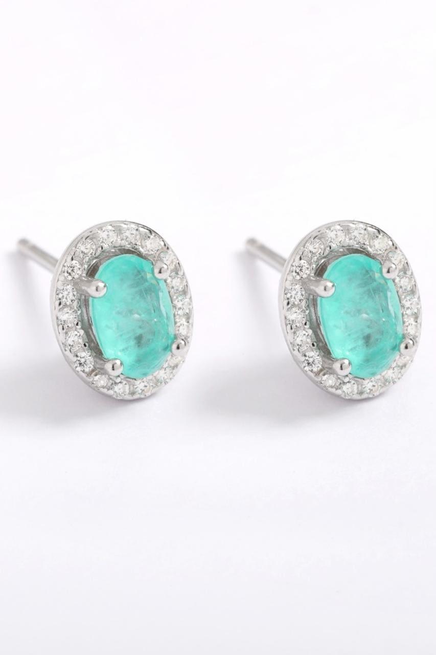 Minimalist Turquoise Silver Set - Iane Jewelry