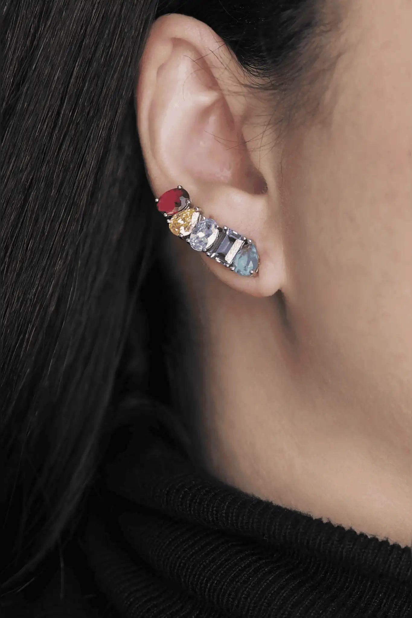 Aurora Mix Ear Climbers - Iane Jewelry
