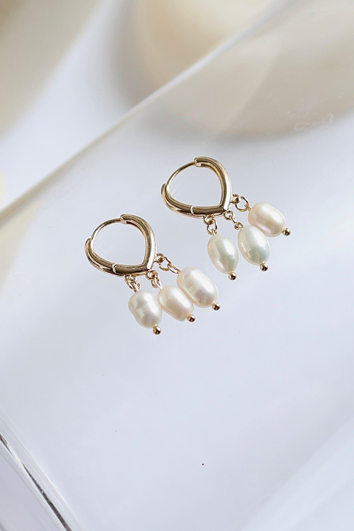 Dangle Freshwater Pearl Earrings - Iane Jewelry