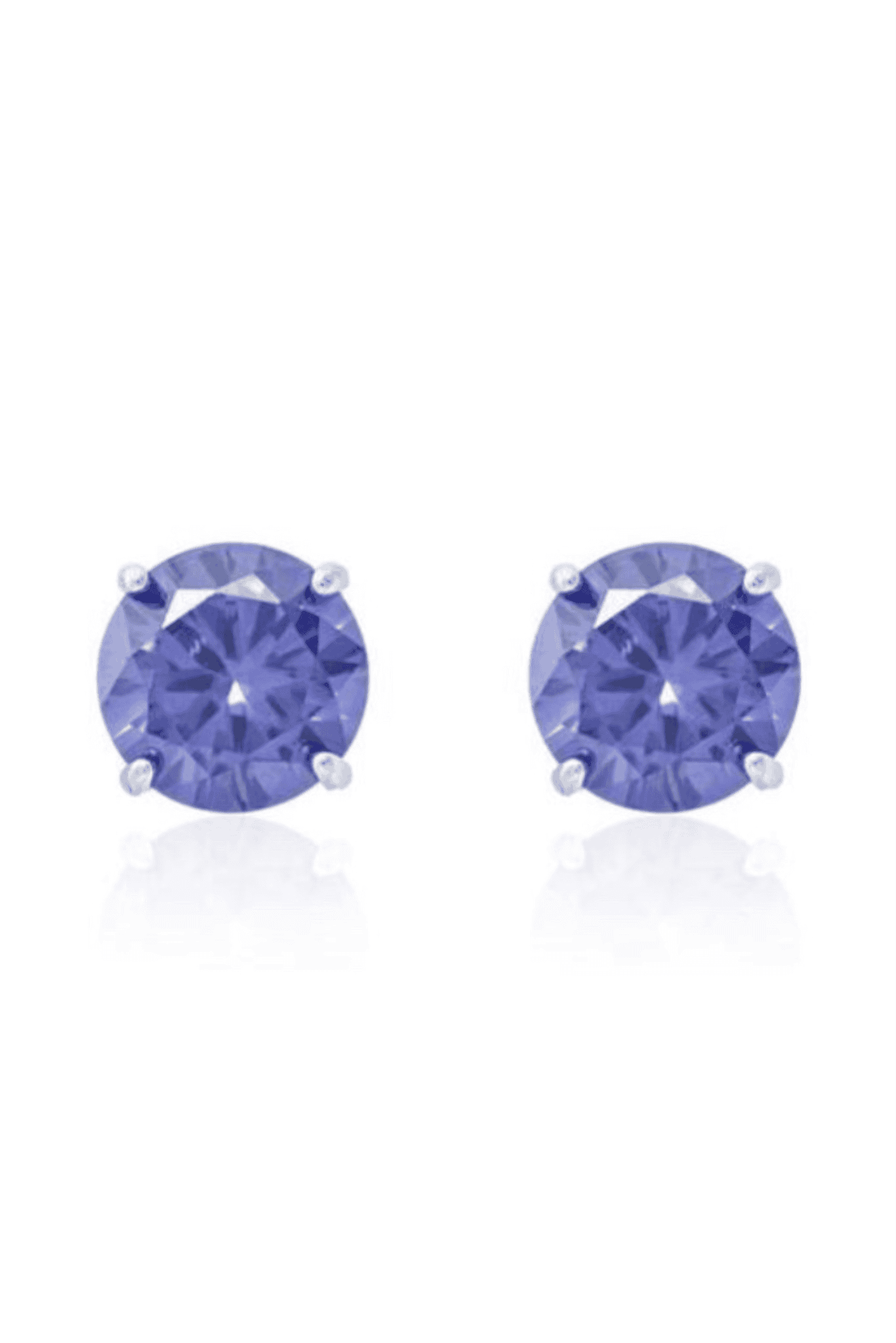 Blue Tanzanite Halo Earrings - Iane Jewelry