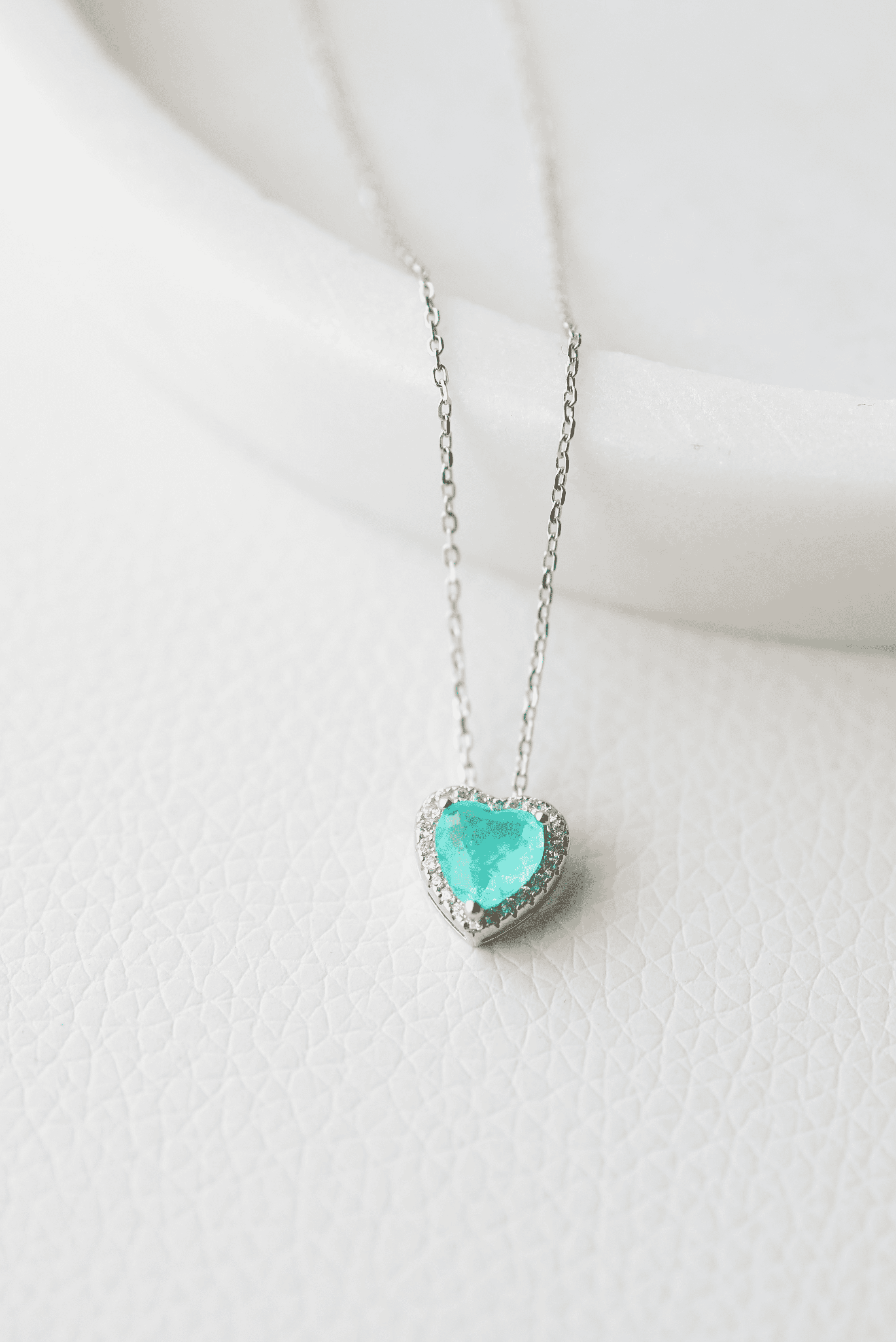 Ocean Turquoise Heart Necklace - Iane Jewelry