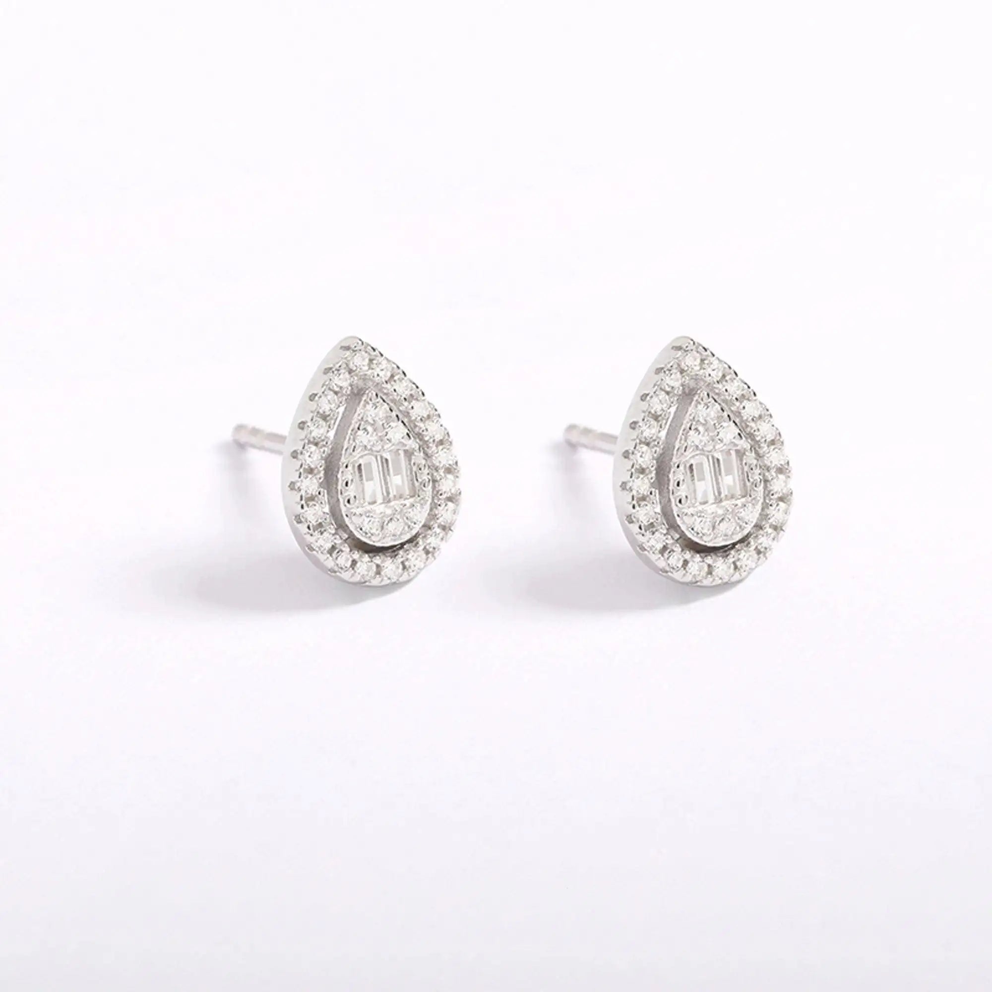 Pear Cubic Zirconia Earrings - Iane Jewelry