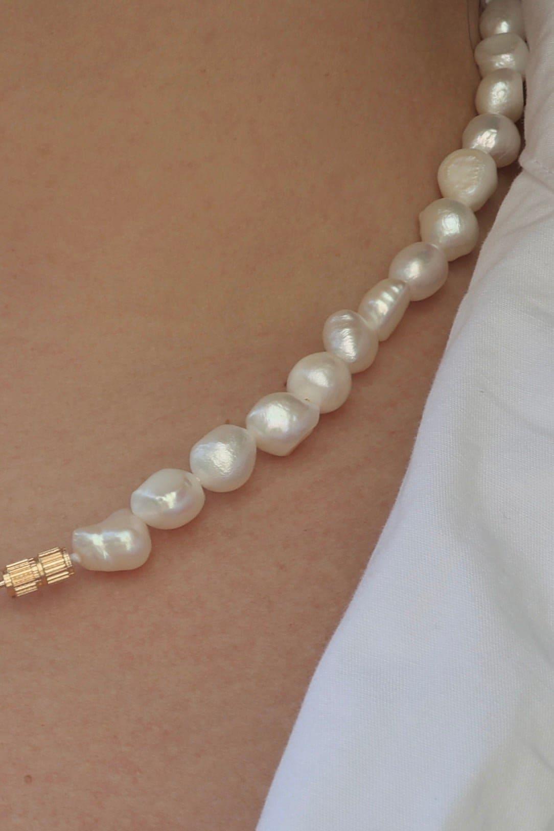 Dainty Pearl Drop Necklace - Iane Jewelry