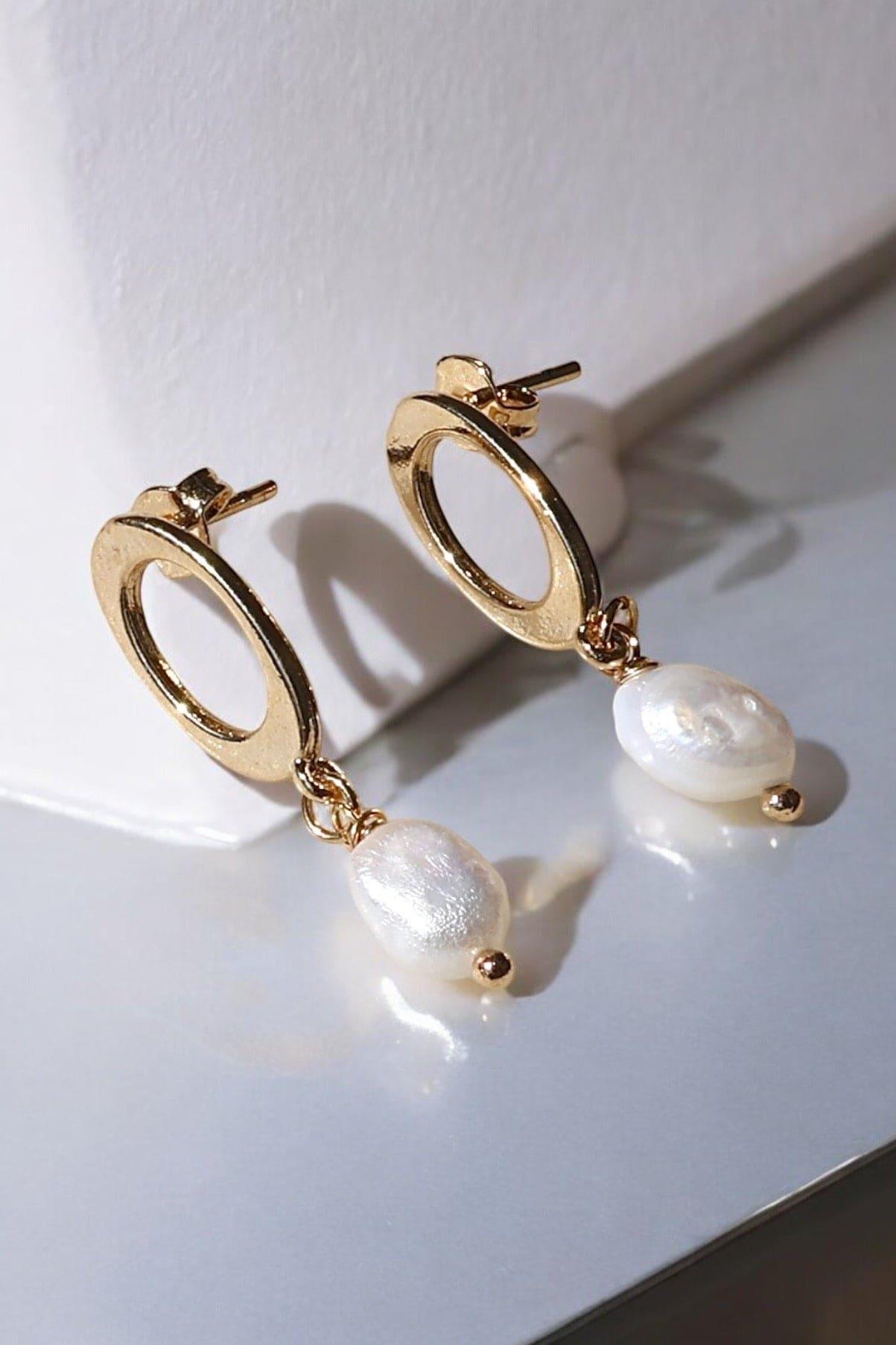 Joy Drop Pearl Earrings - Iane Jewelry