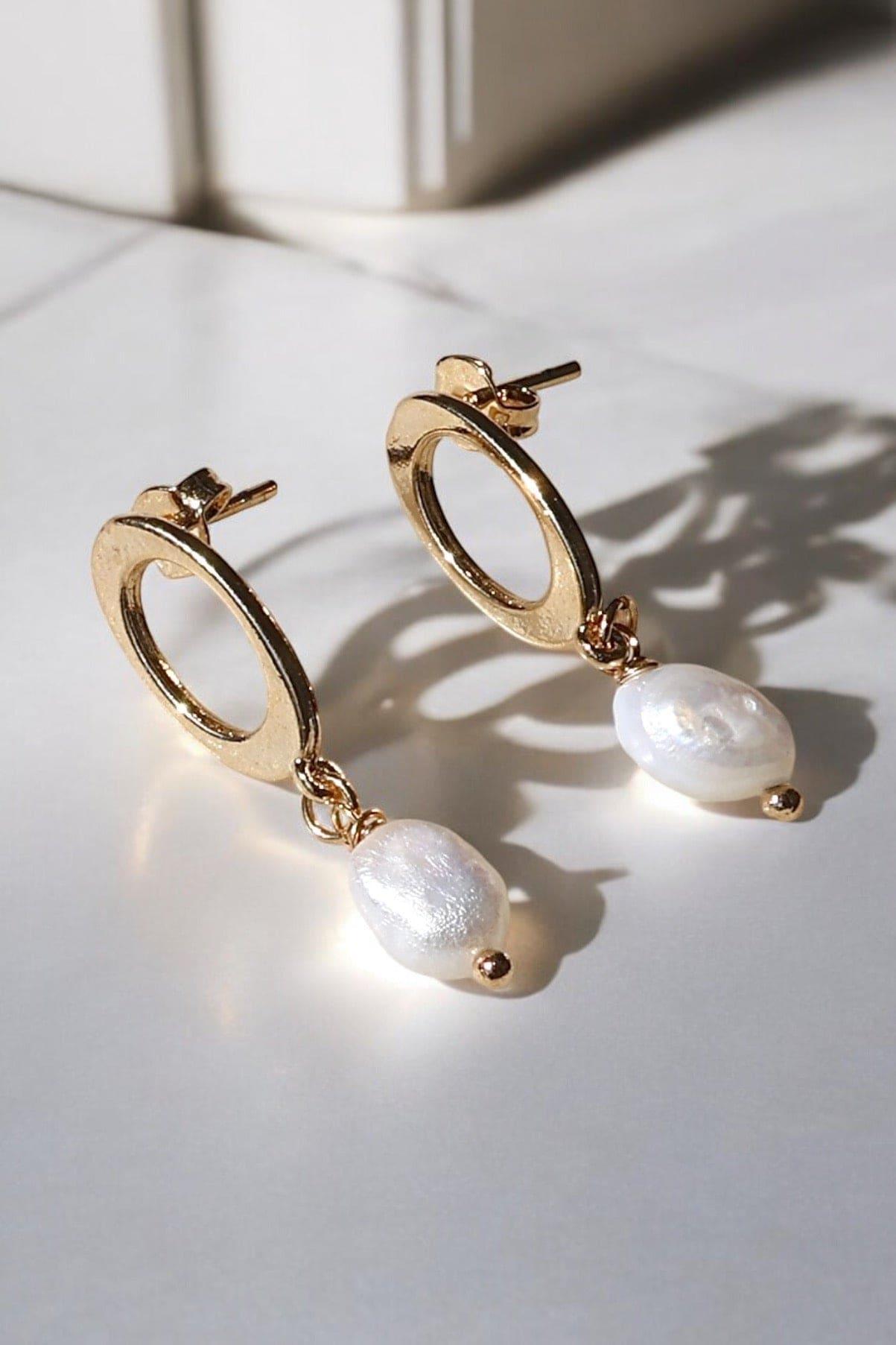 Joy Drop Pearl Earrings - Iane Jewelry