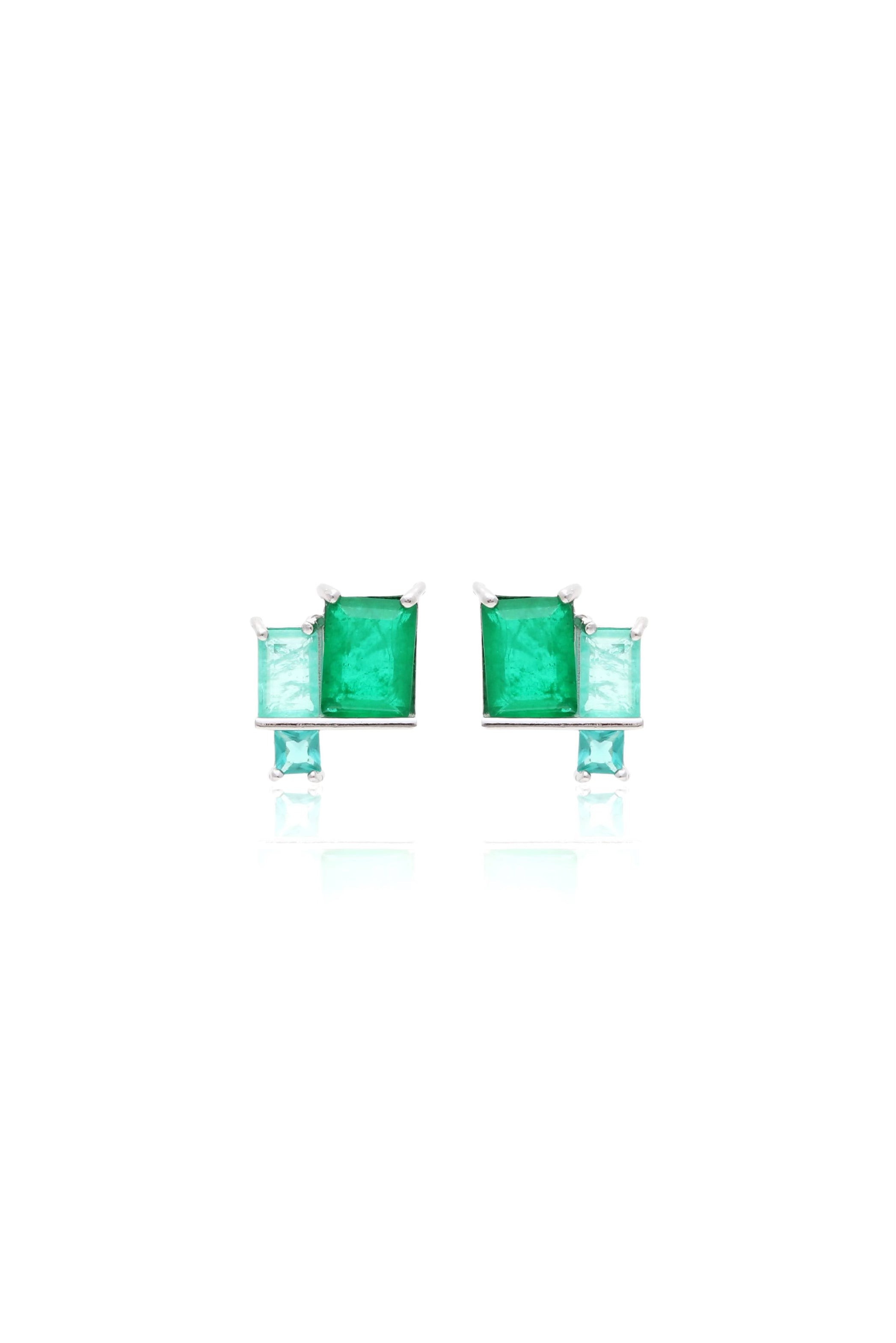 Shades of Green Earrings