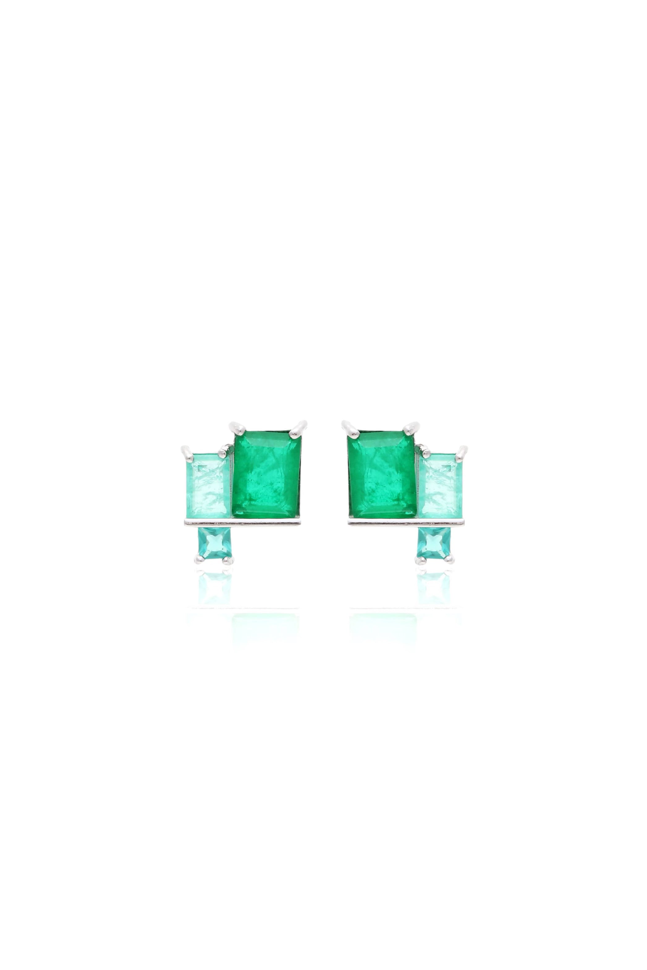 Shades of Green Earrings - Iane Jewelry