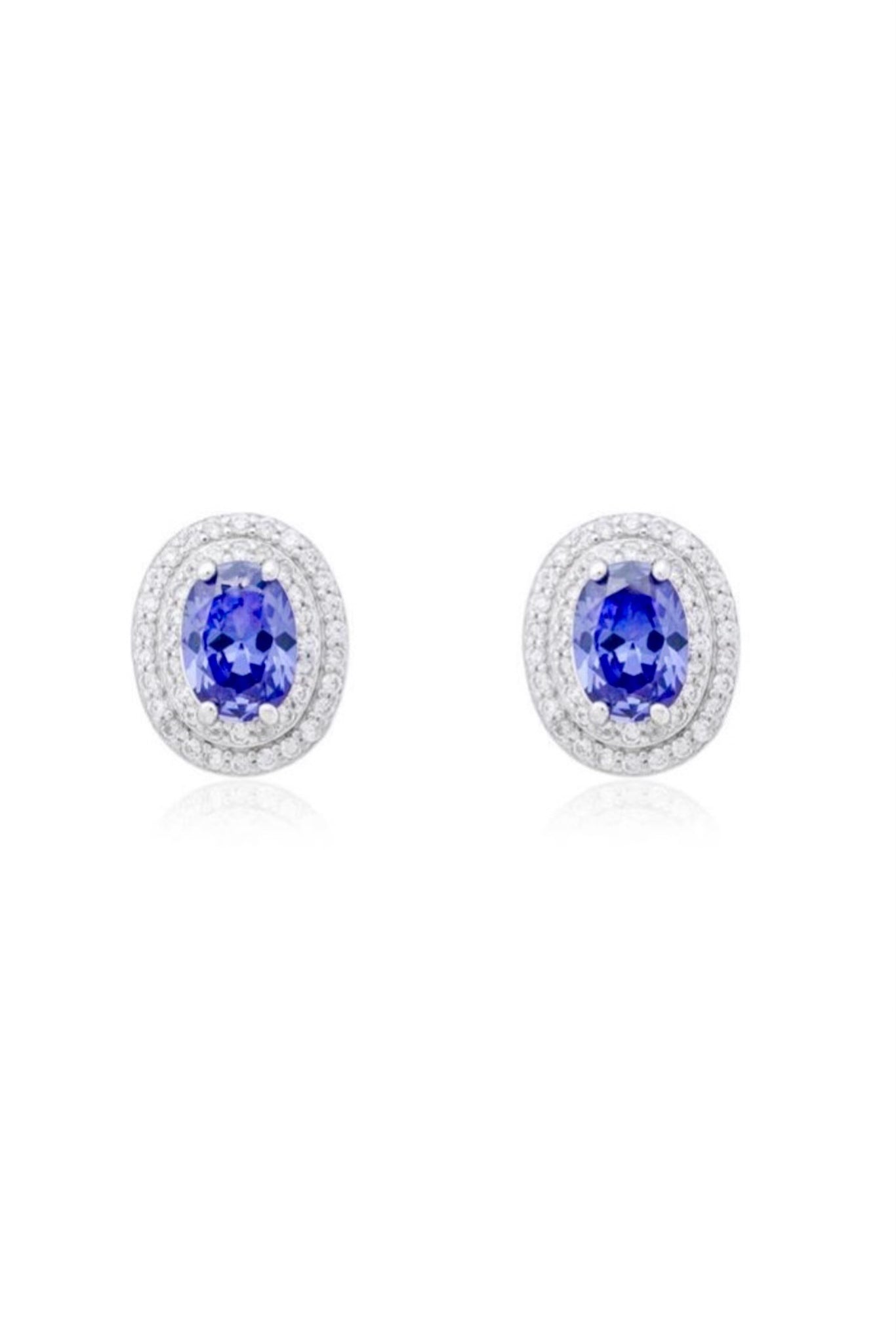 Tanzanite Violet Sparkles Earrings - Iane Jewelry