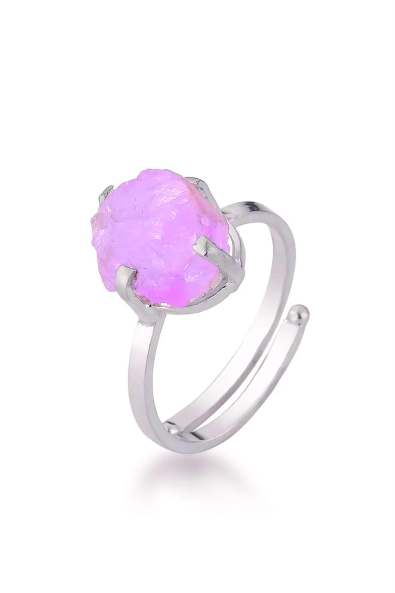 Raw Amethyst Adjustable Ring - Iane Jewelry