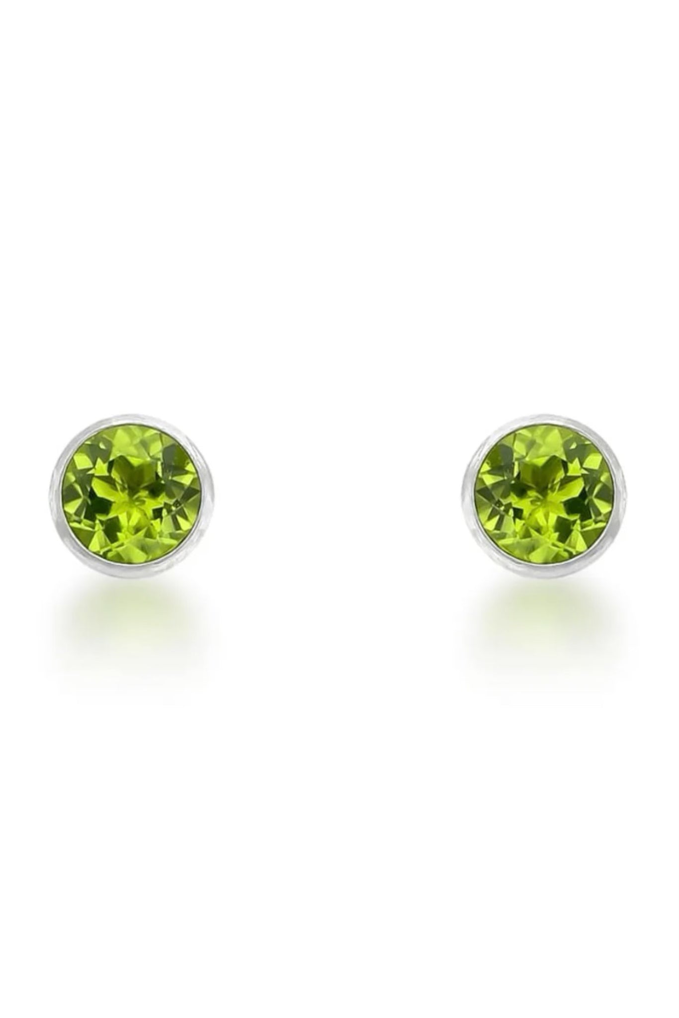 Petite Peridot Stud Earrings - Iane Jewelry