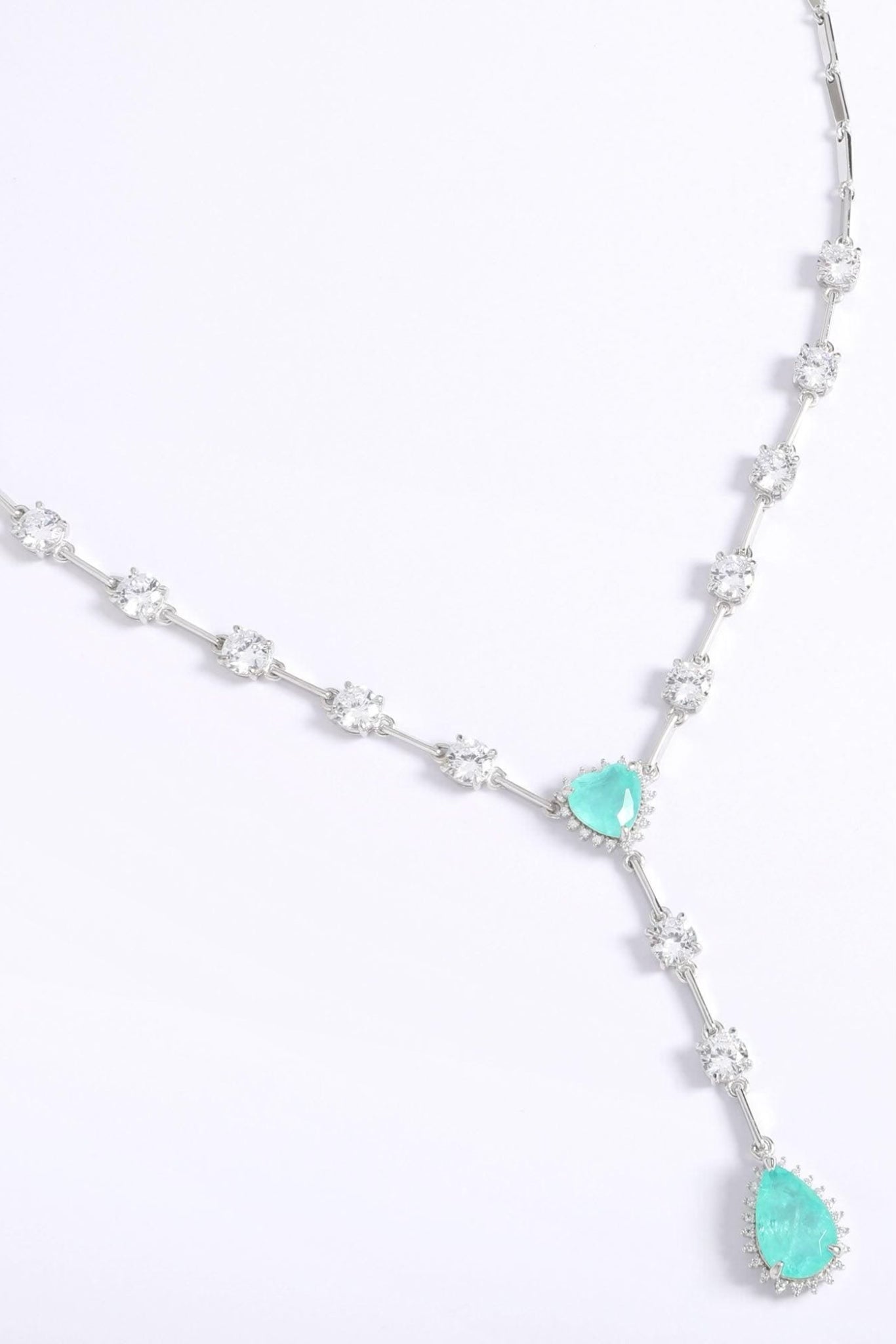 Silver Turquoise Daisy Necklace