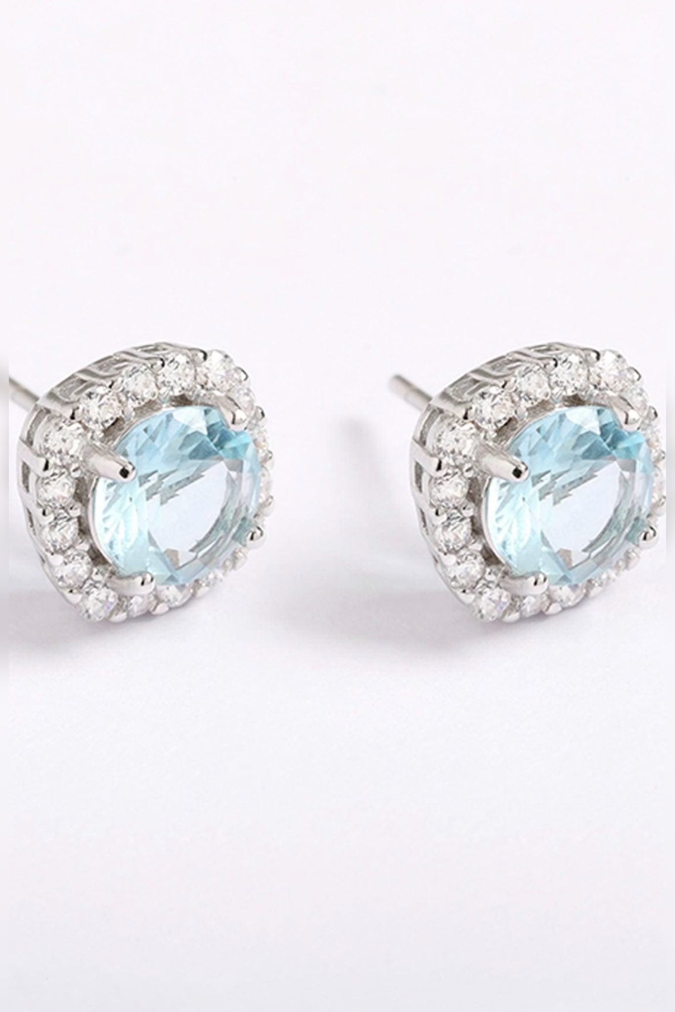 Aquamarine Stud Earrings - By Iane Jewelry Australia