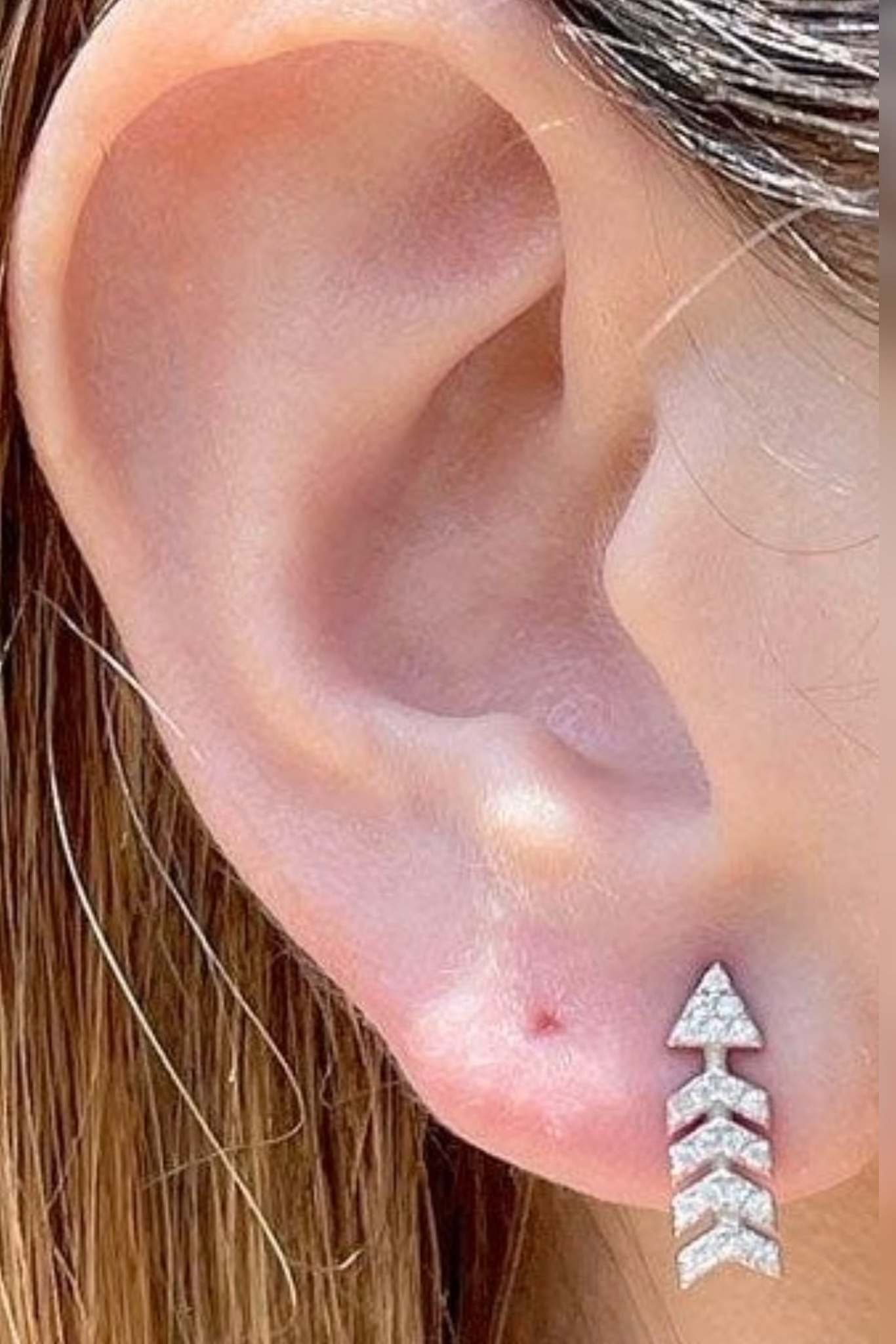 Arrow Point Stud Earrings - Iane Jewelry