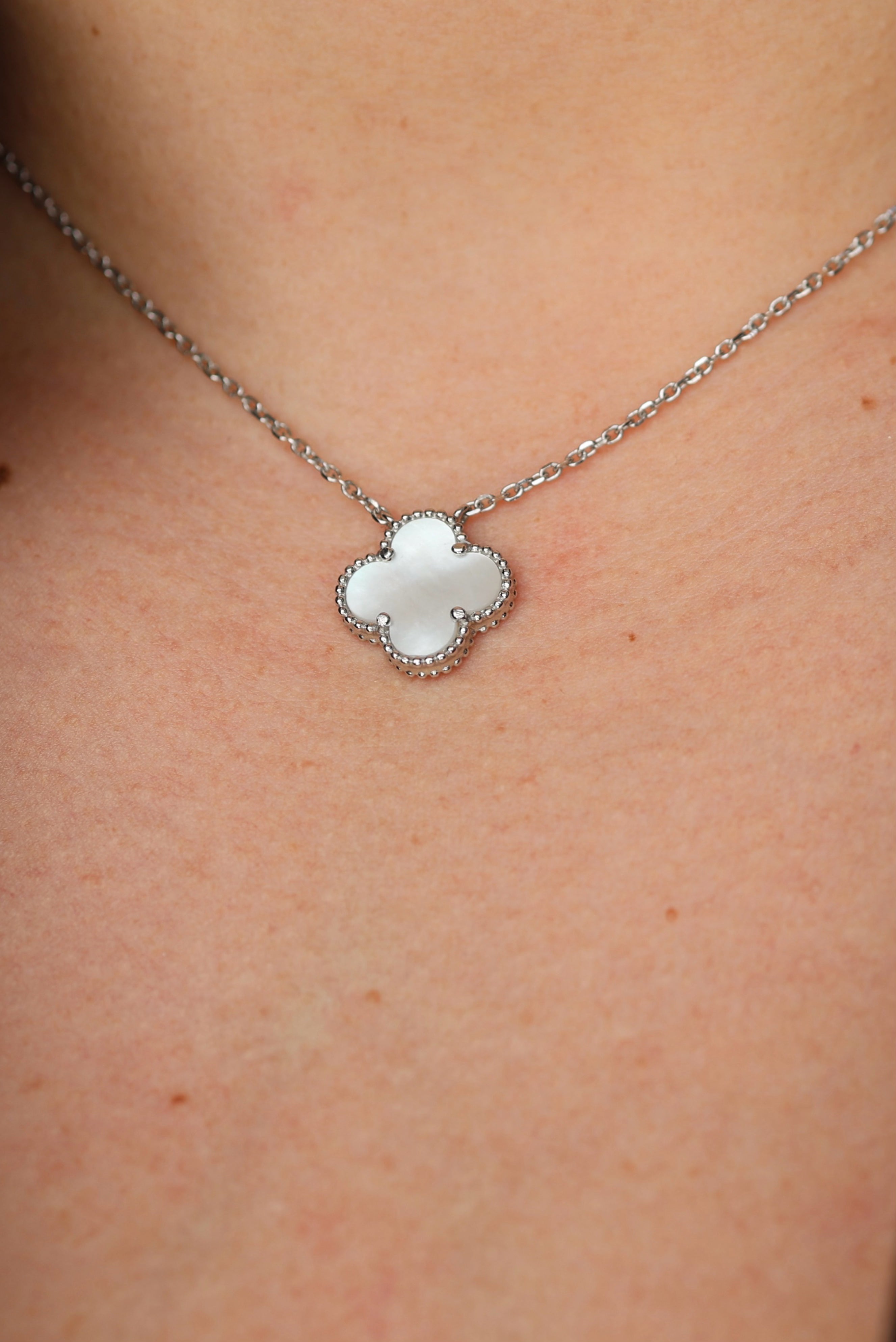 Mother Pearl Silver Necklace - Iane Jewelry