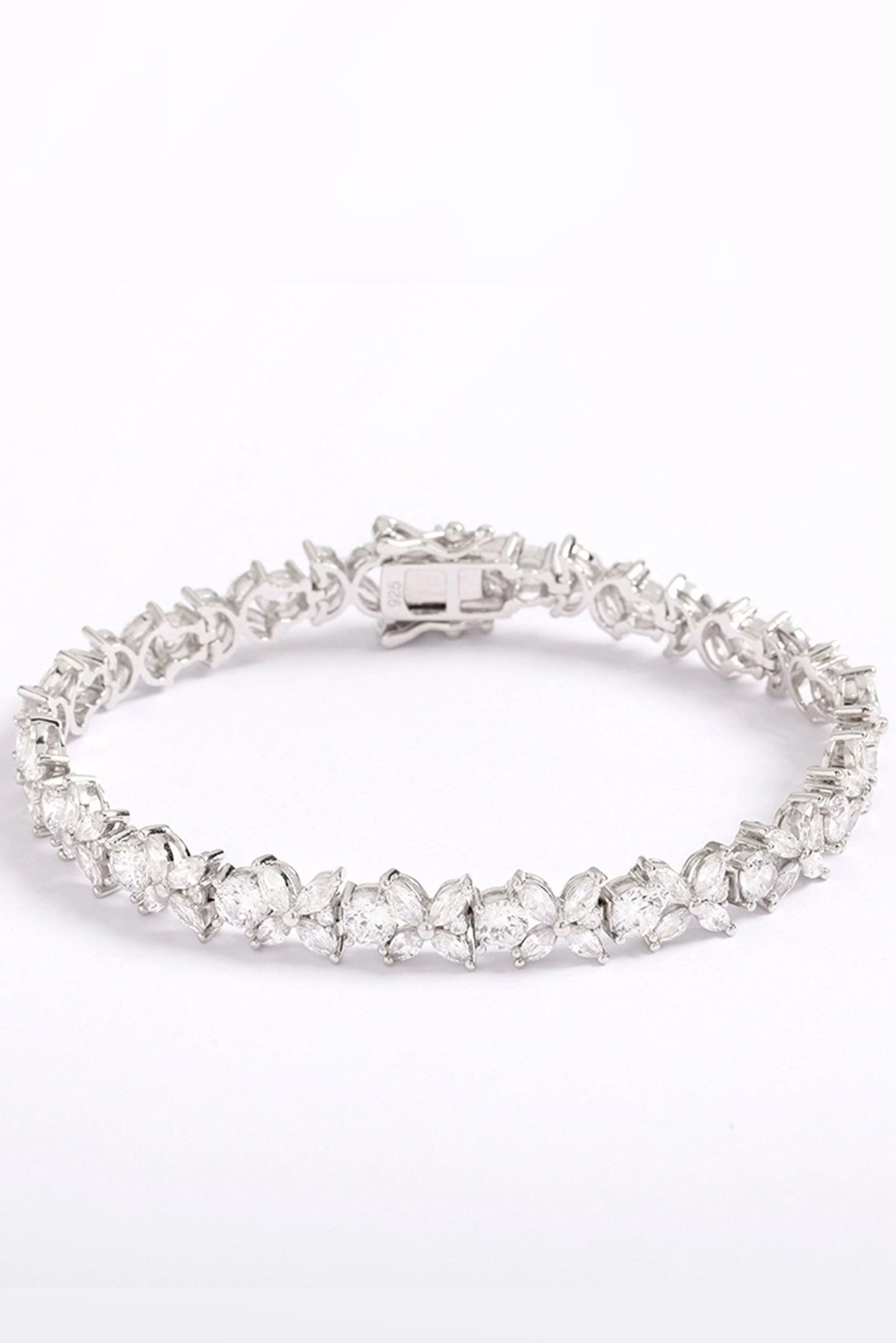 Flower Zirconia Tennis Bracelet - Iane Jewelry