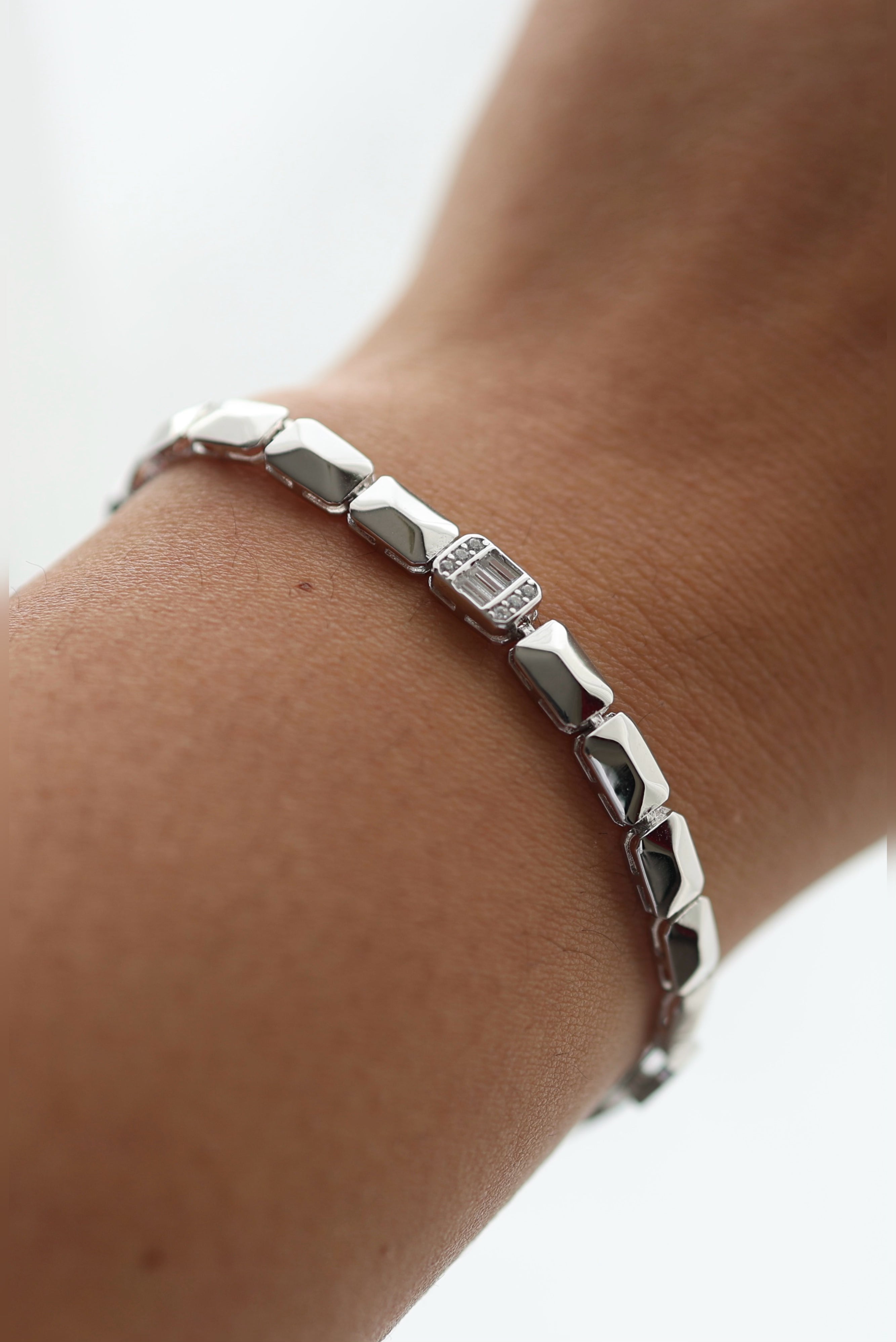 Sterling Silver Square Bracelet - Iane Jewelry