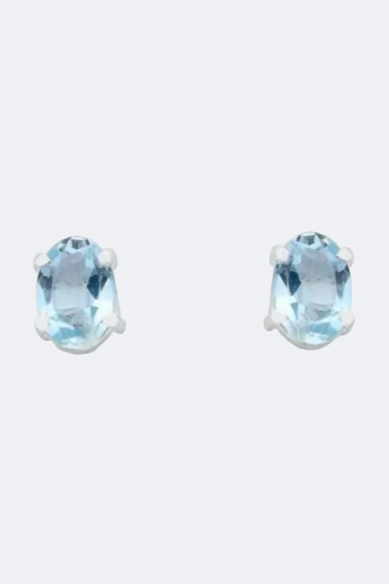 Blue Topaz Minimalist Earrings - Iane Jewelry