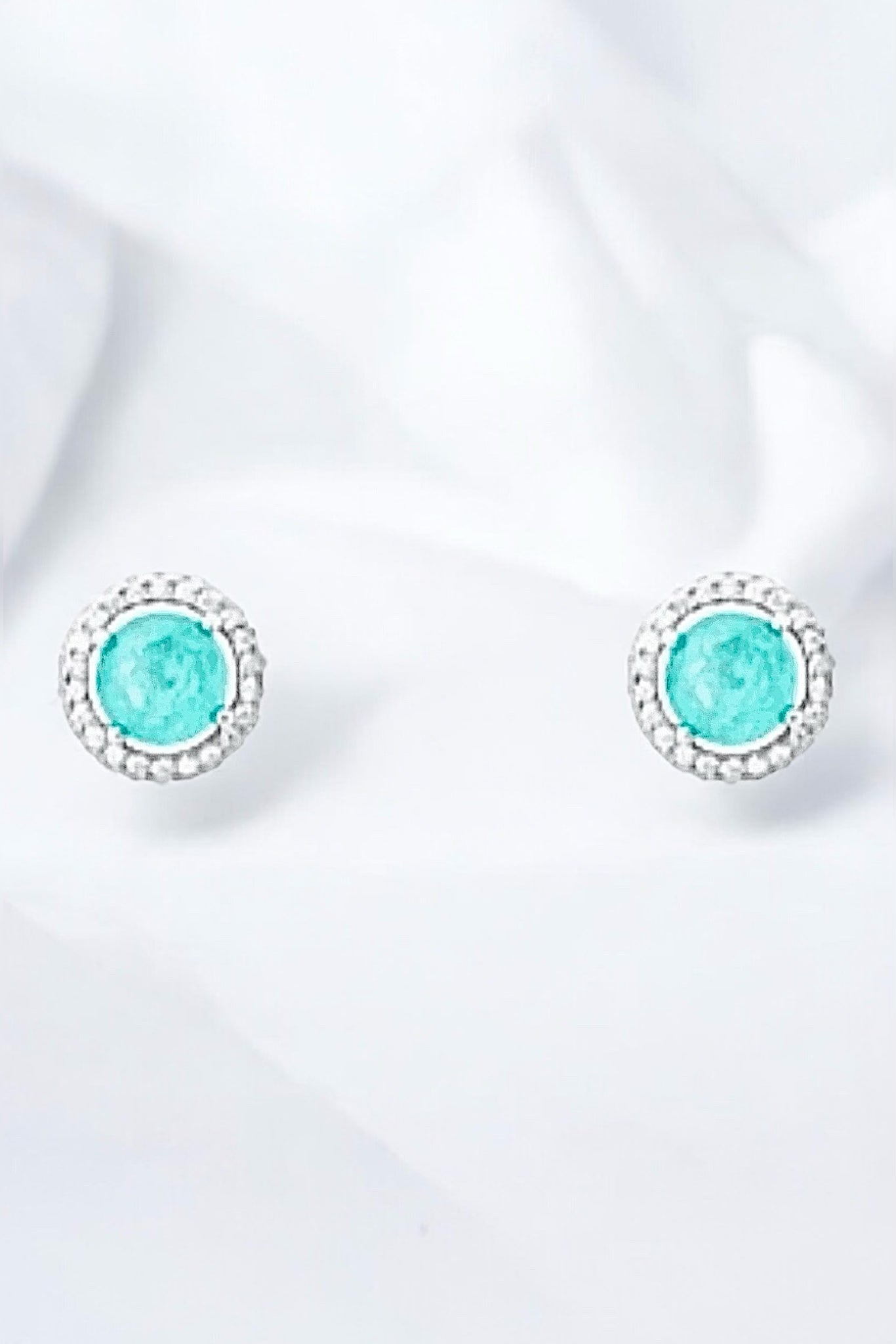 Mini Ocean Halo Earrings - Iane Jewelry