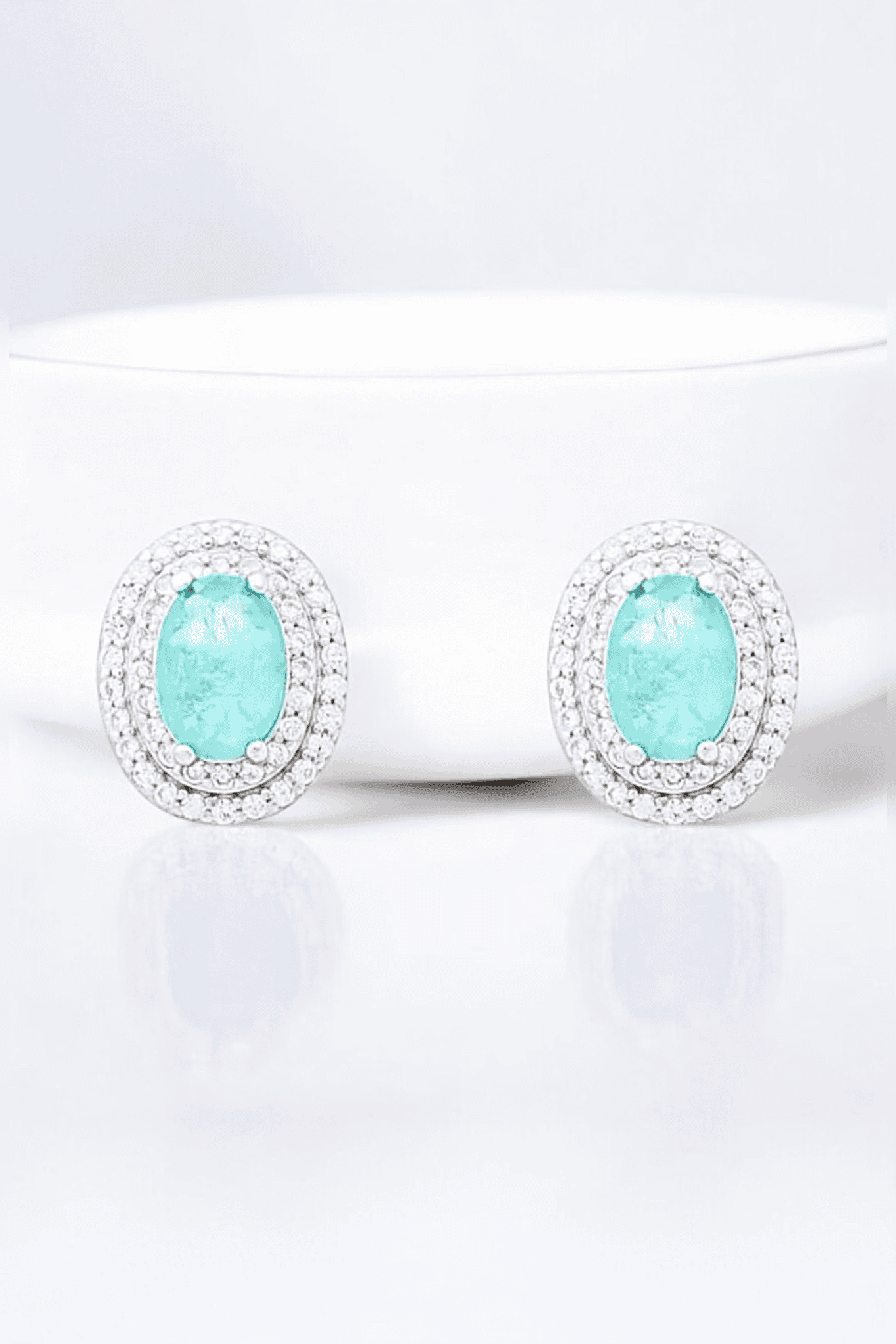 Turquoise Dream Oval Earrings - Iane Jewelry