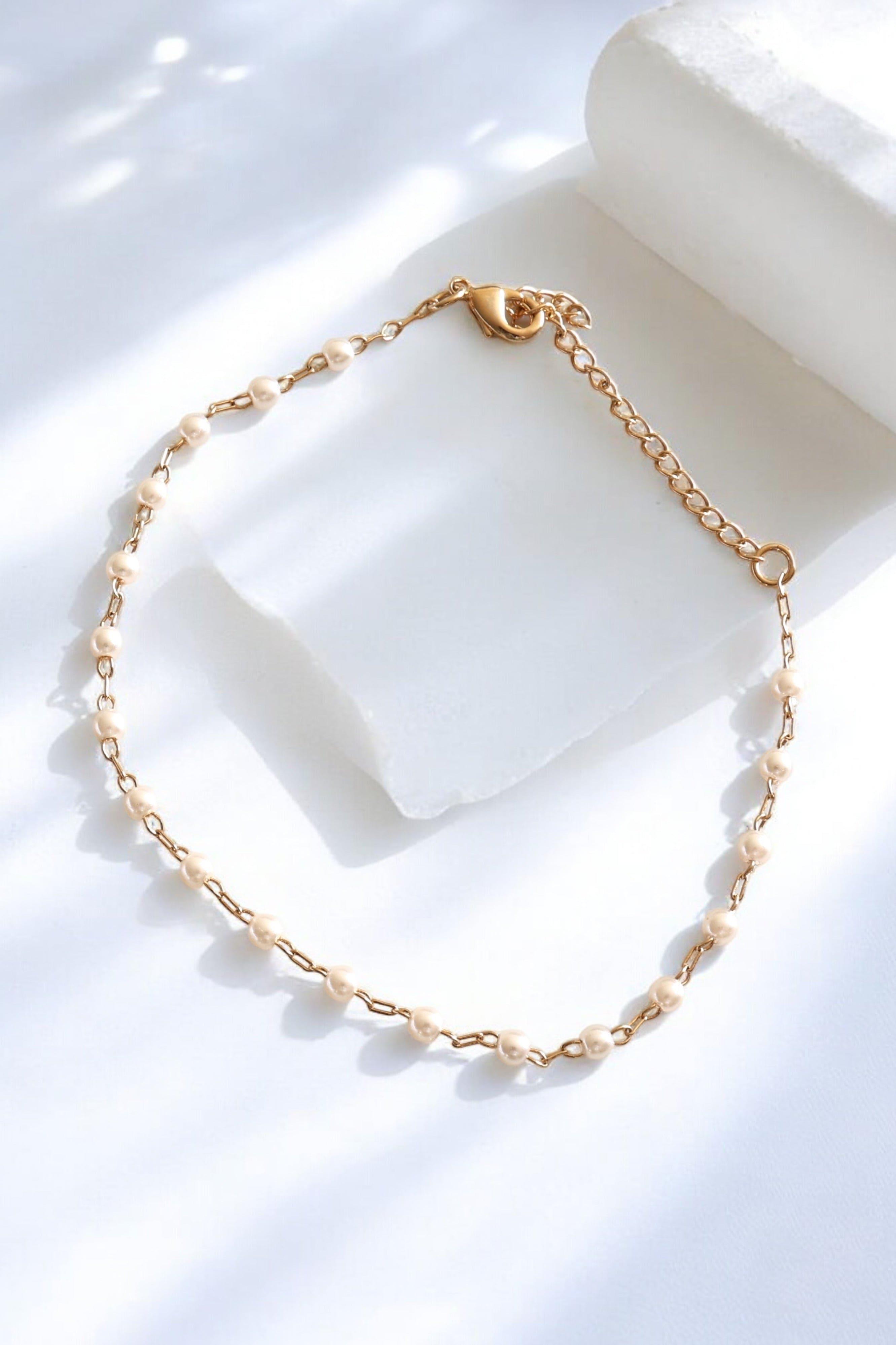 Classic Pearl Tiny Bracelet - Iane Jewelry