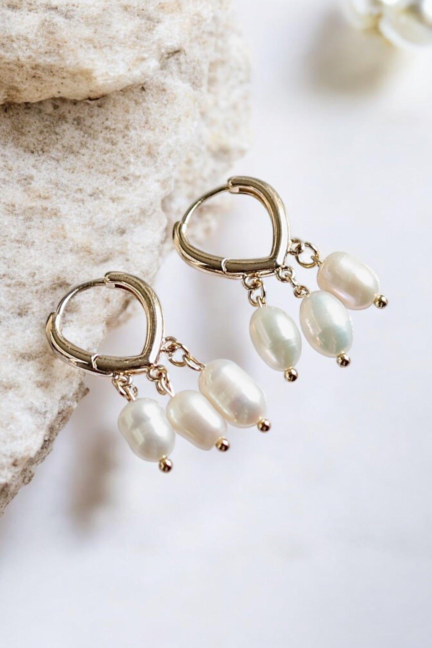 Dangle Freshwater Pearl Earrings - Iane Jewelry