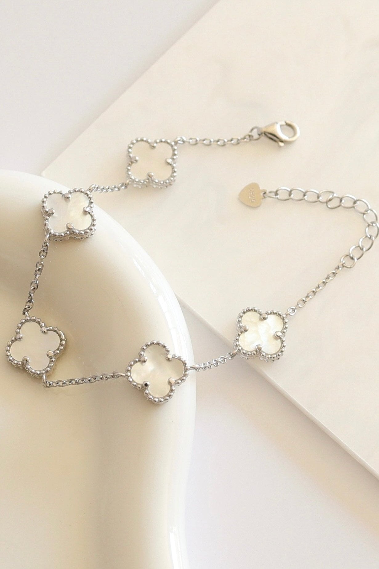 Five Clover Mother-of-Pearl Bracelet