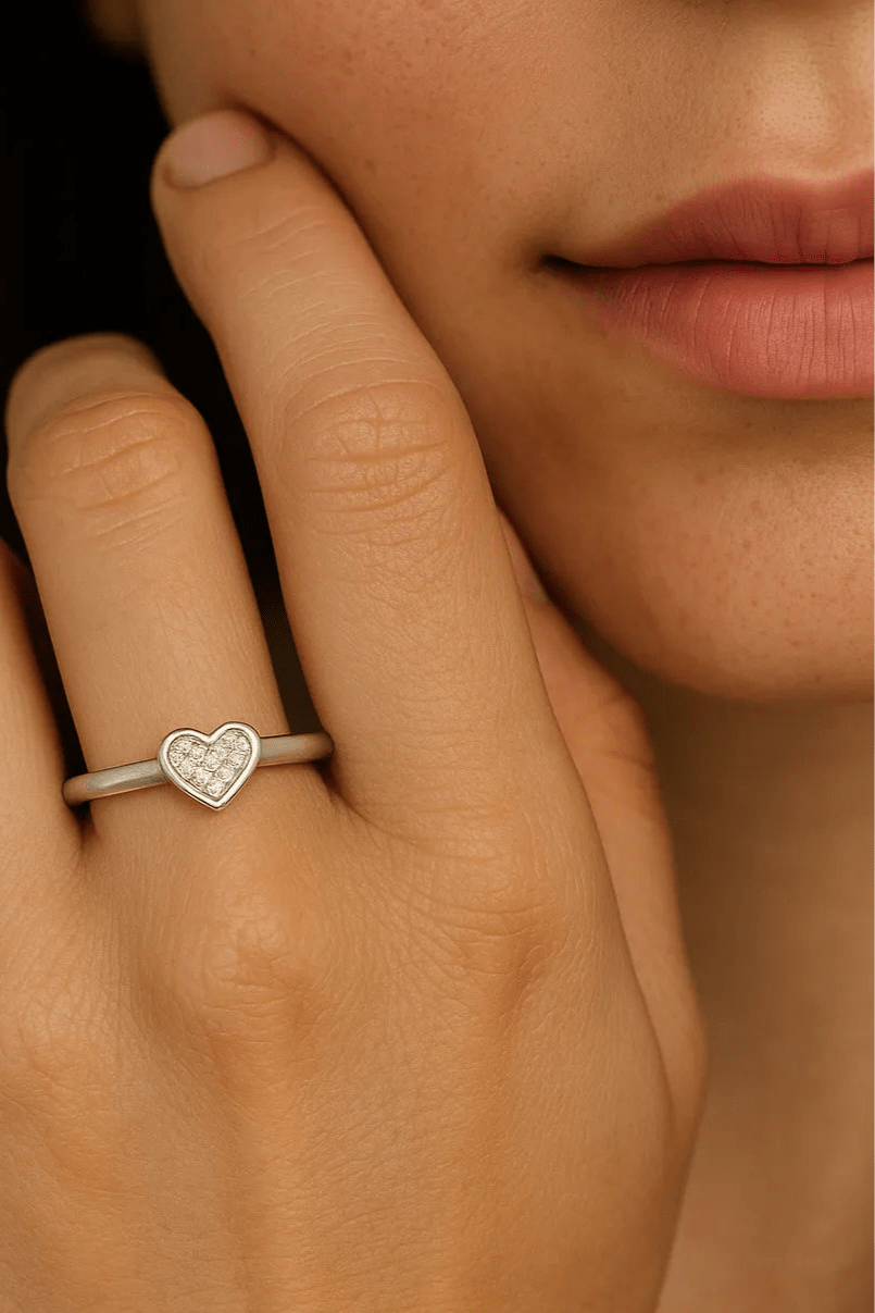 Sterling Silver Heart Ring - Iane Jewelry