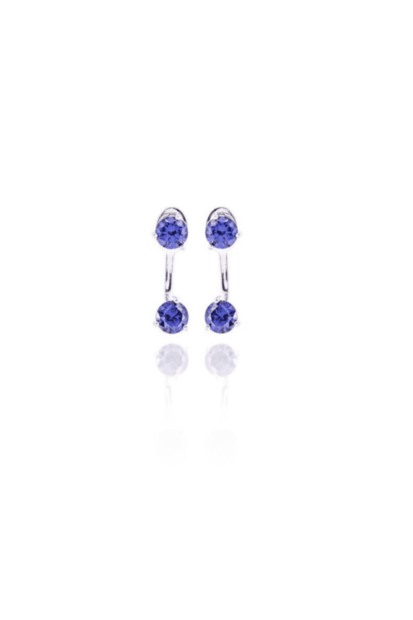 Tanzanite Ear Jacket Earrings - Iane Jewelry